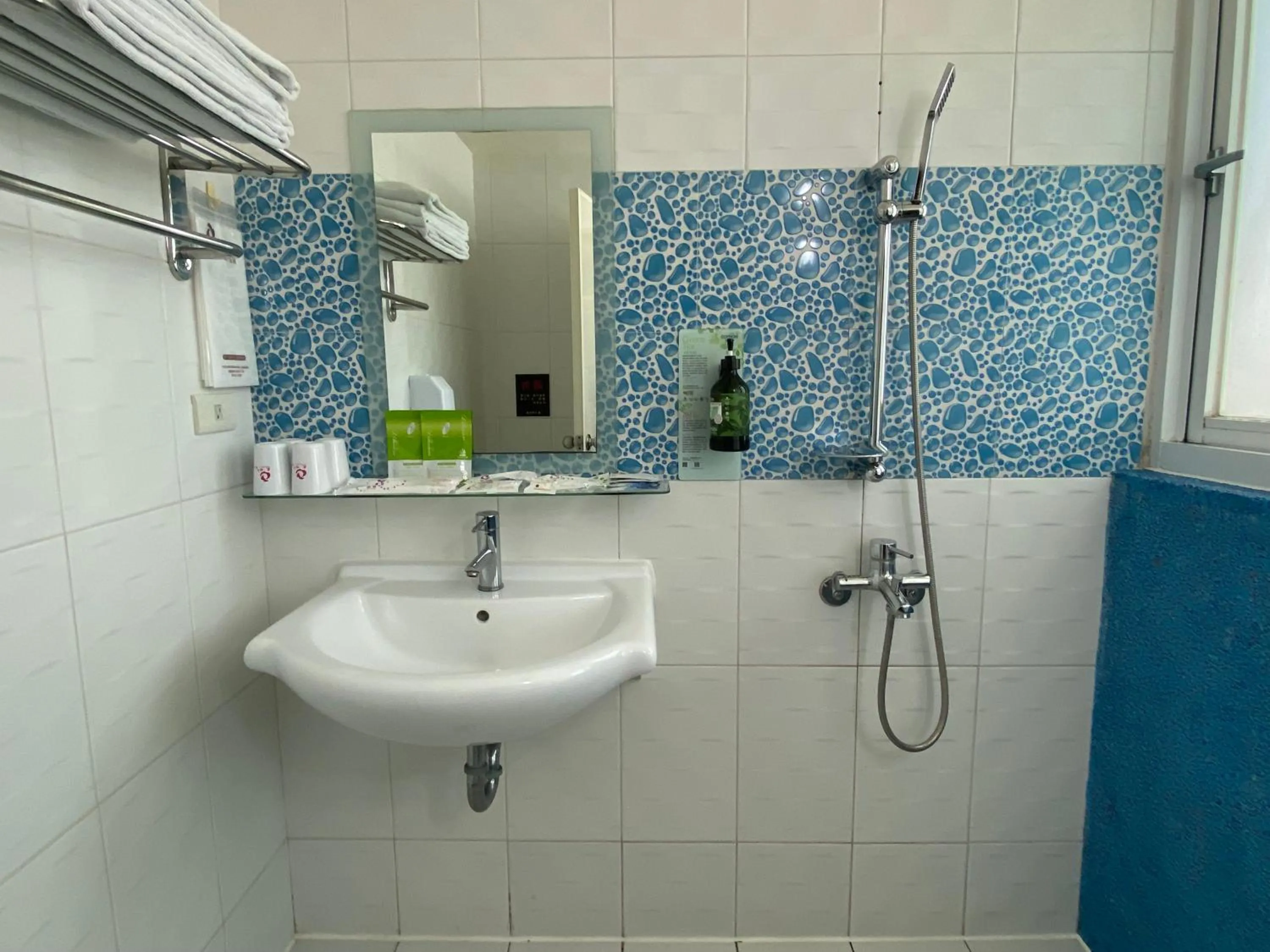 Shower in 花鄉商旅 左營店 Hua Xiang Hotel-Zuoying