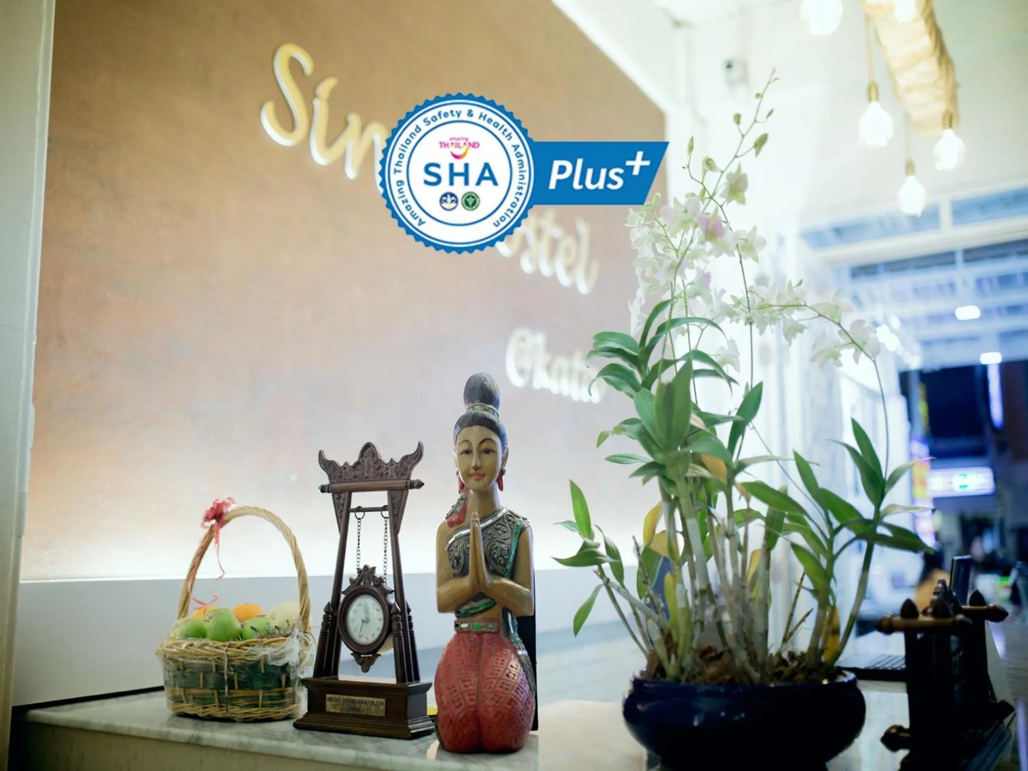 Lobby or reception in Sino Hostel @ Kata