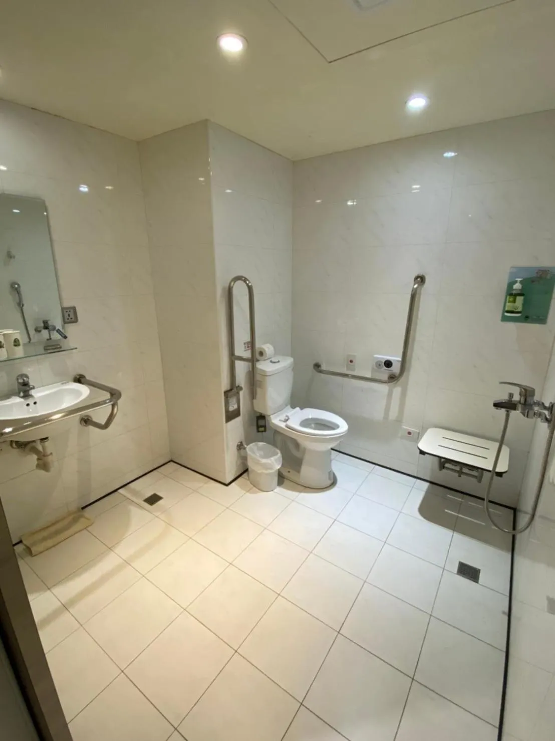 Shower in Whoops Hotel