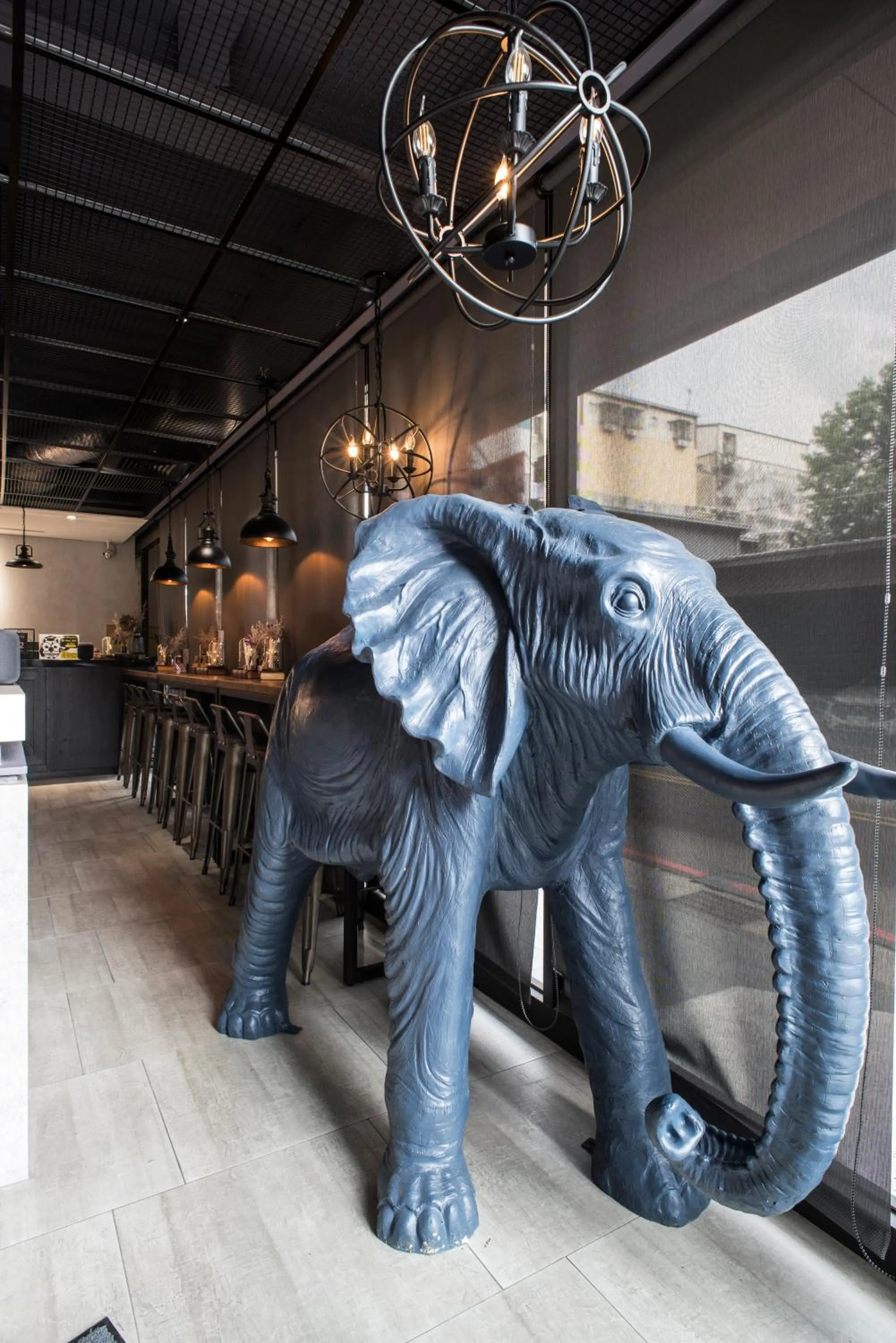 Decorative detail in Whoops Hotel