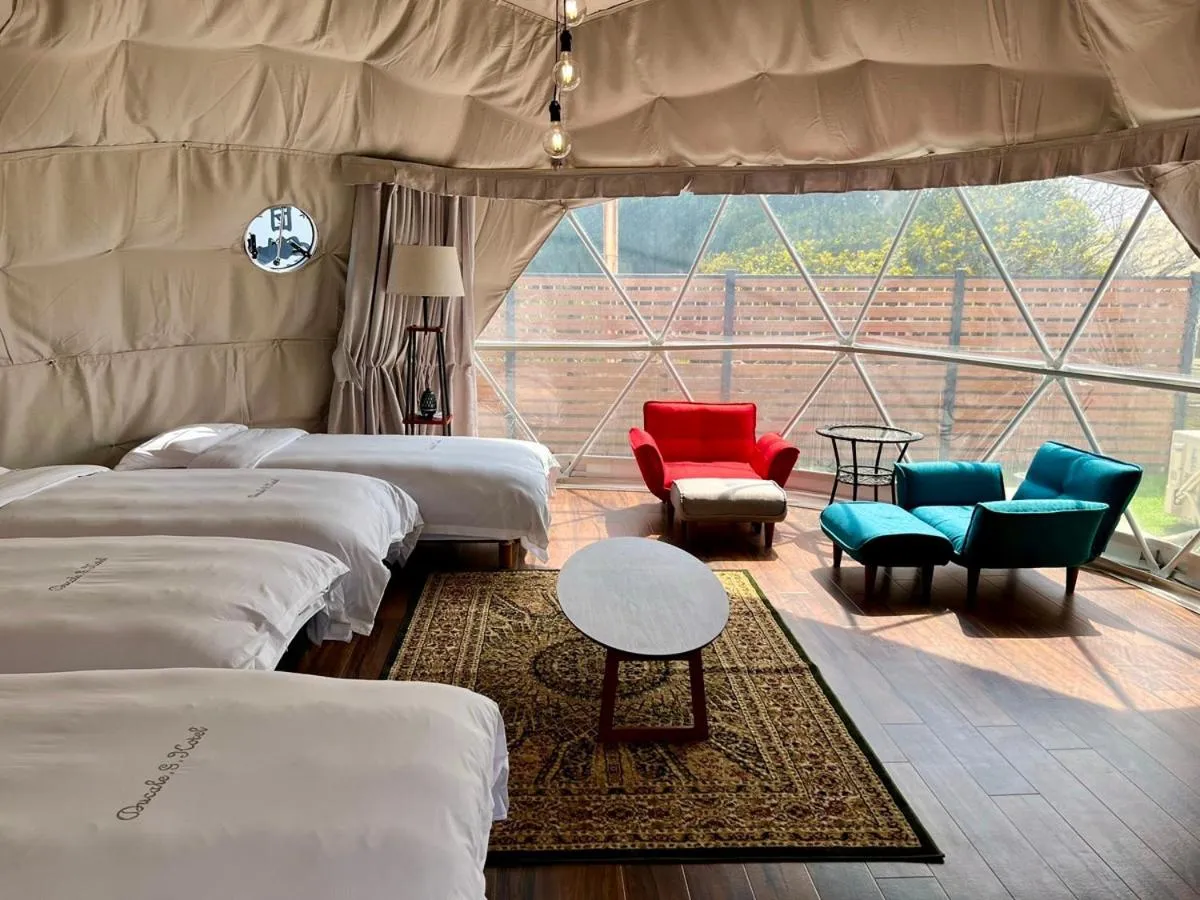 Bed in Ducale Garden Hotel Kujukuri