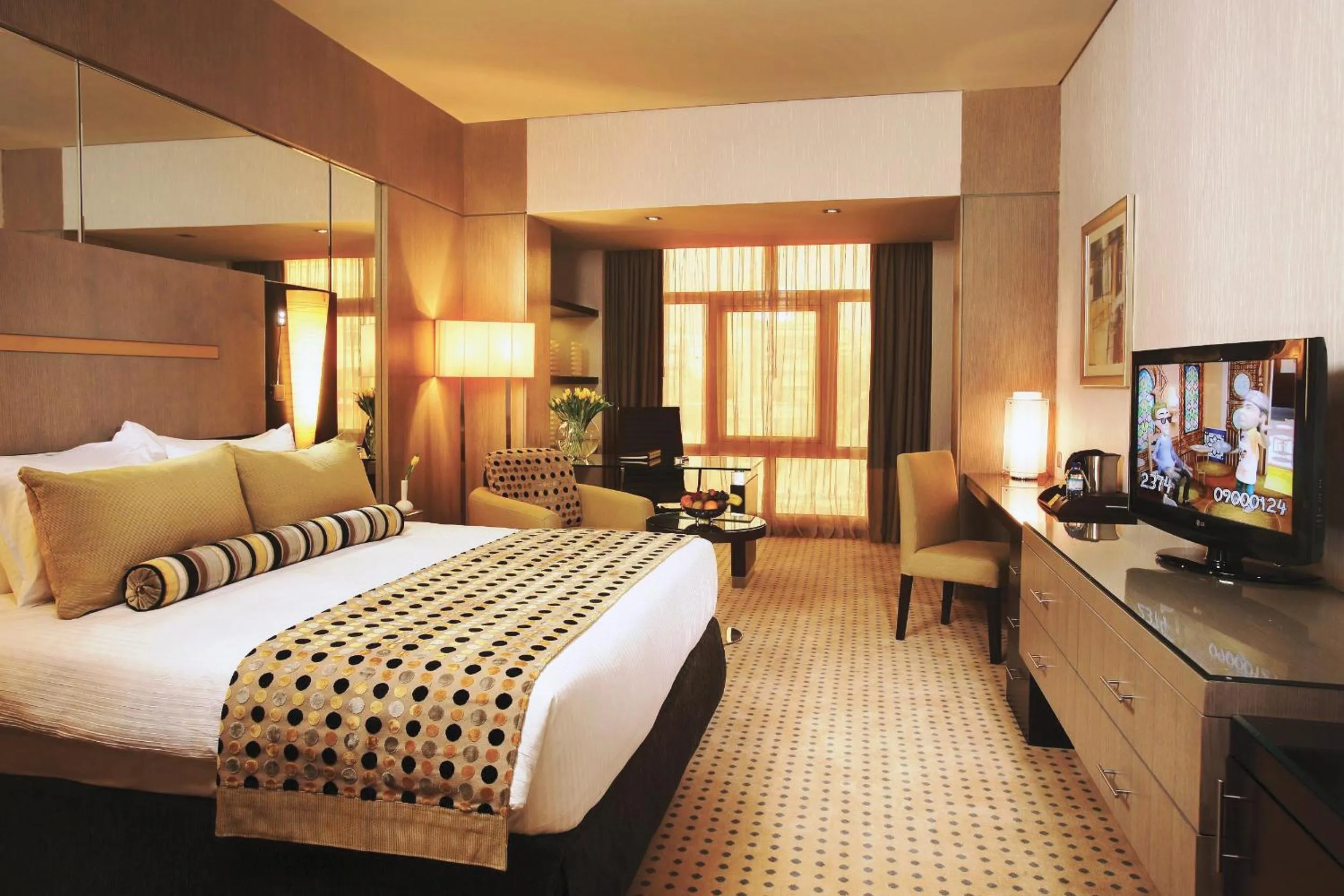 Photo of the whole room, Bed in TIME Grand Plaza Hotel, Dubai Airport