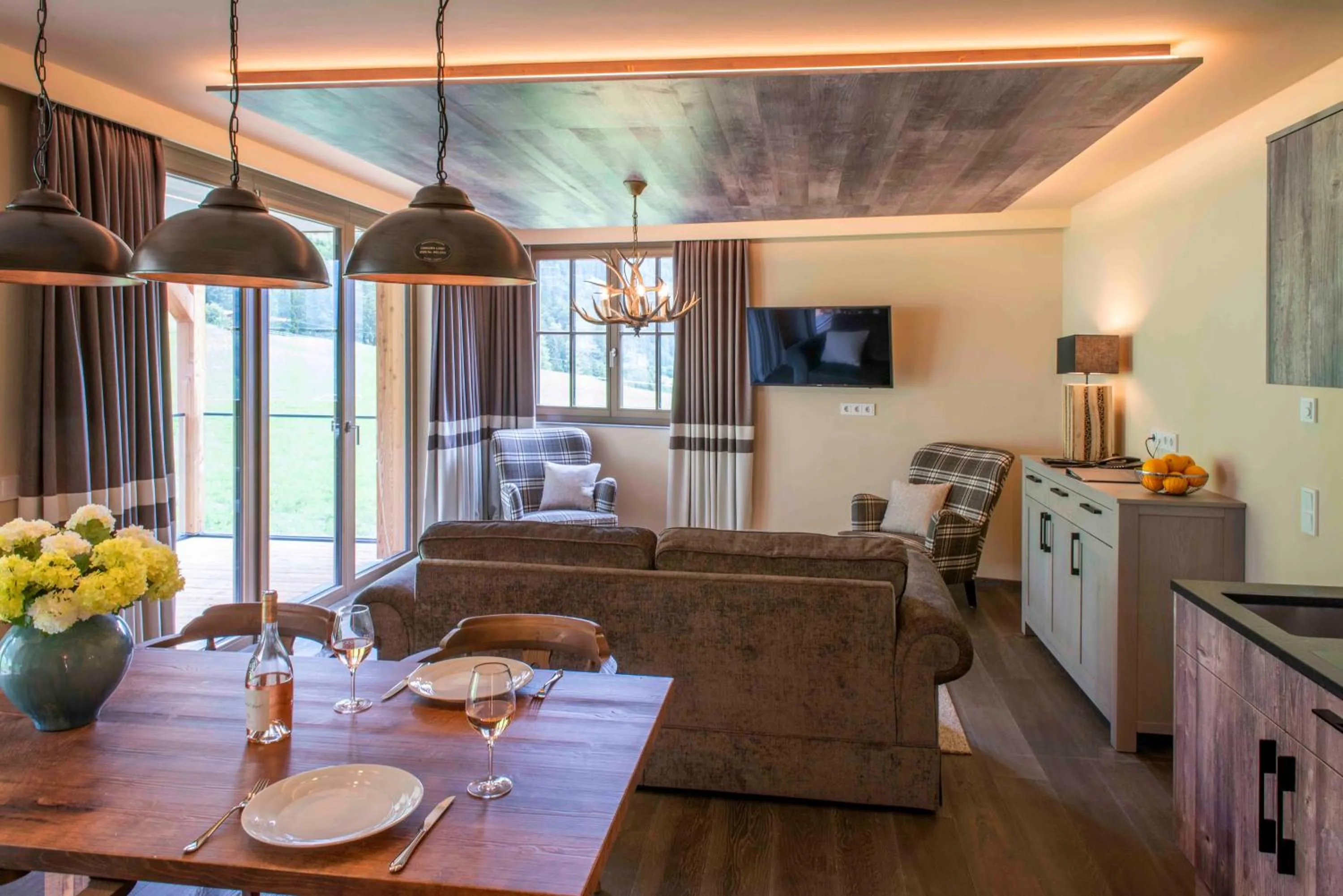 Living room in Mountain Spa Residences