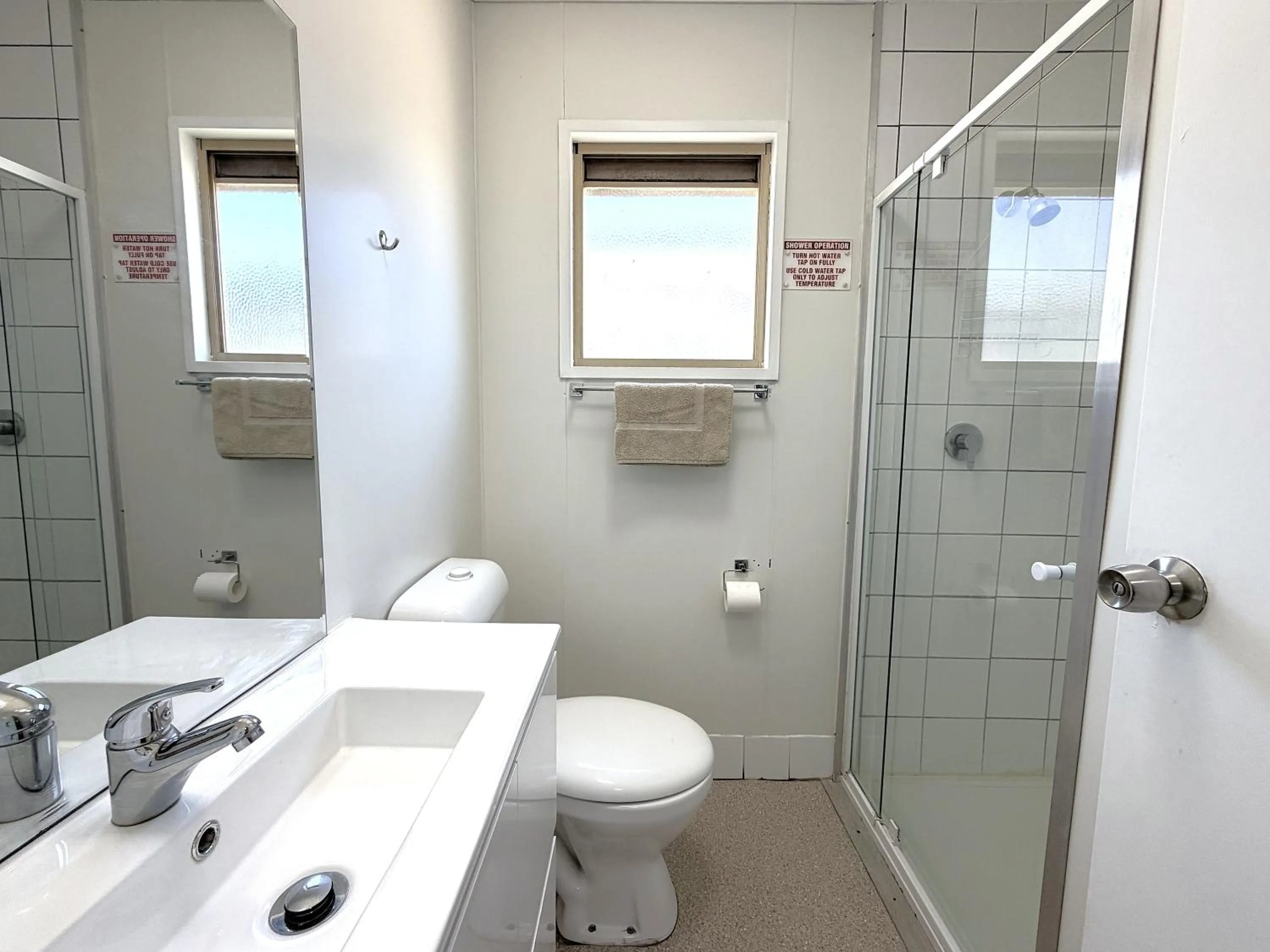 Shower in Sunset Beach Holiday Park