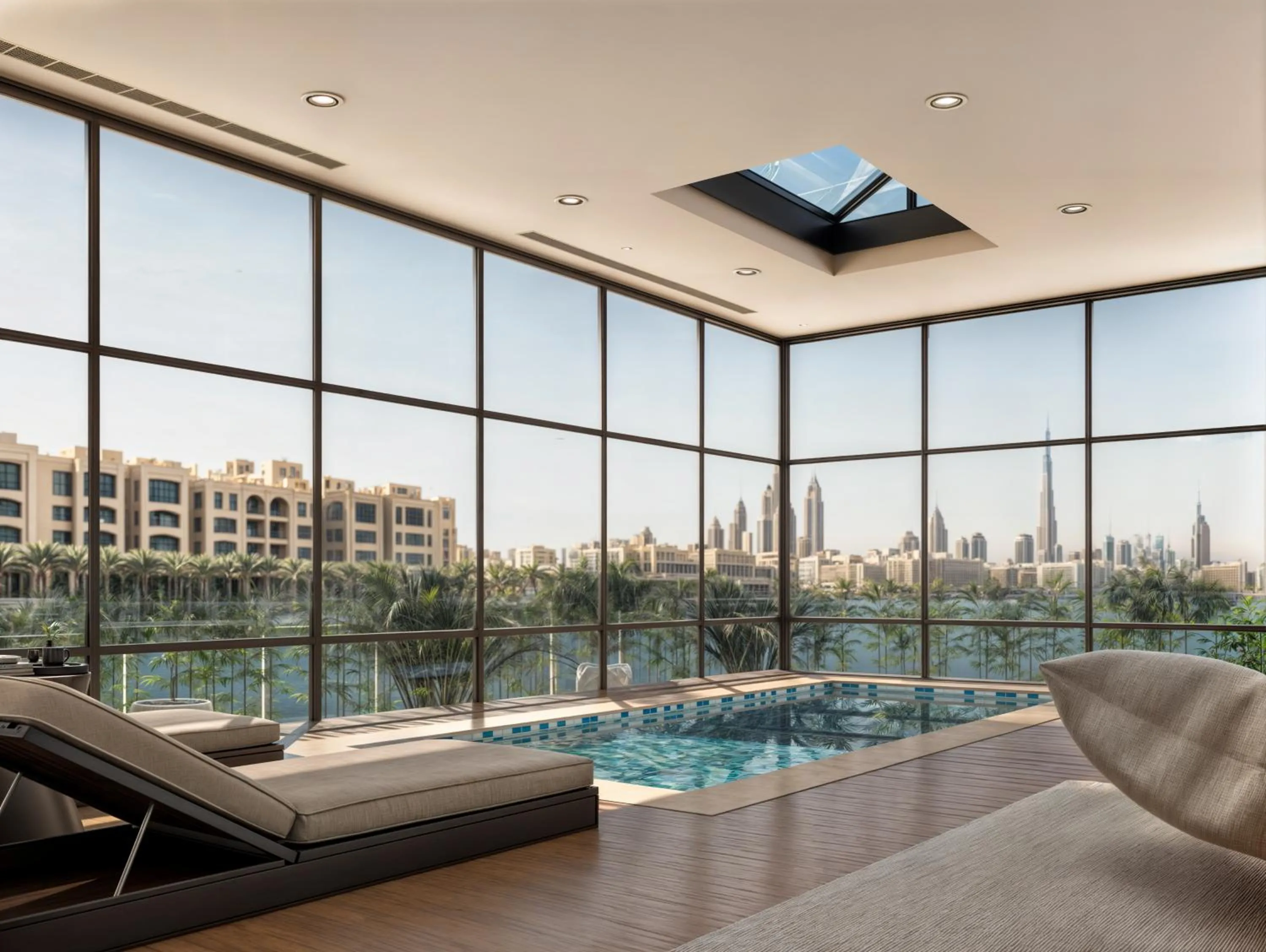 Swimming pool in Al Bandar Rotana – Dubai Creek