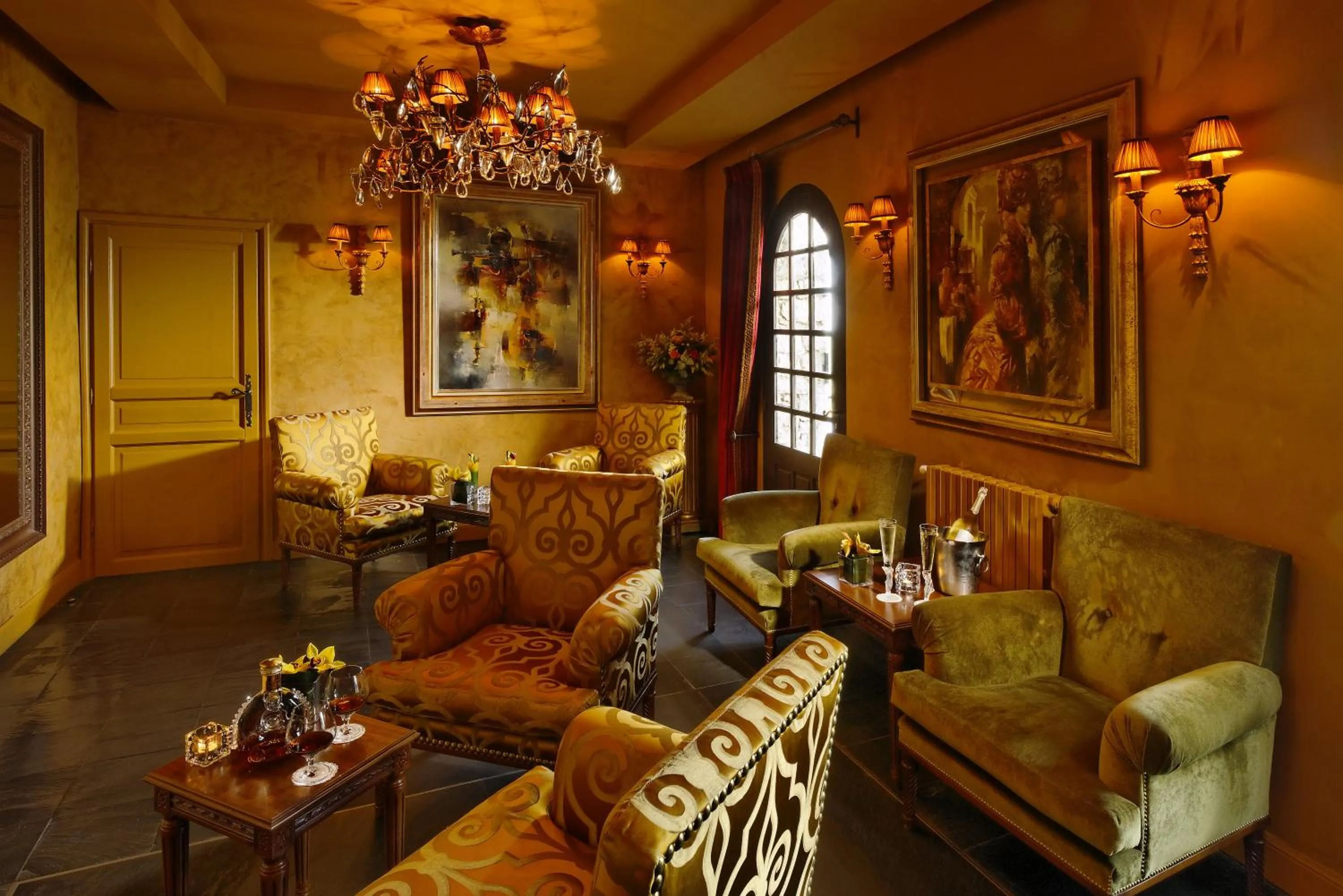 Living room in Chateau Eza