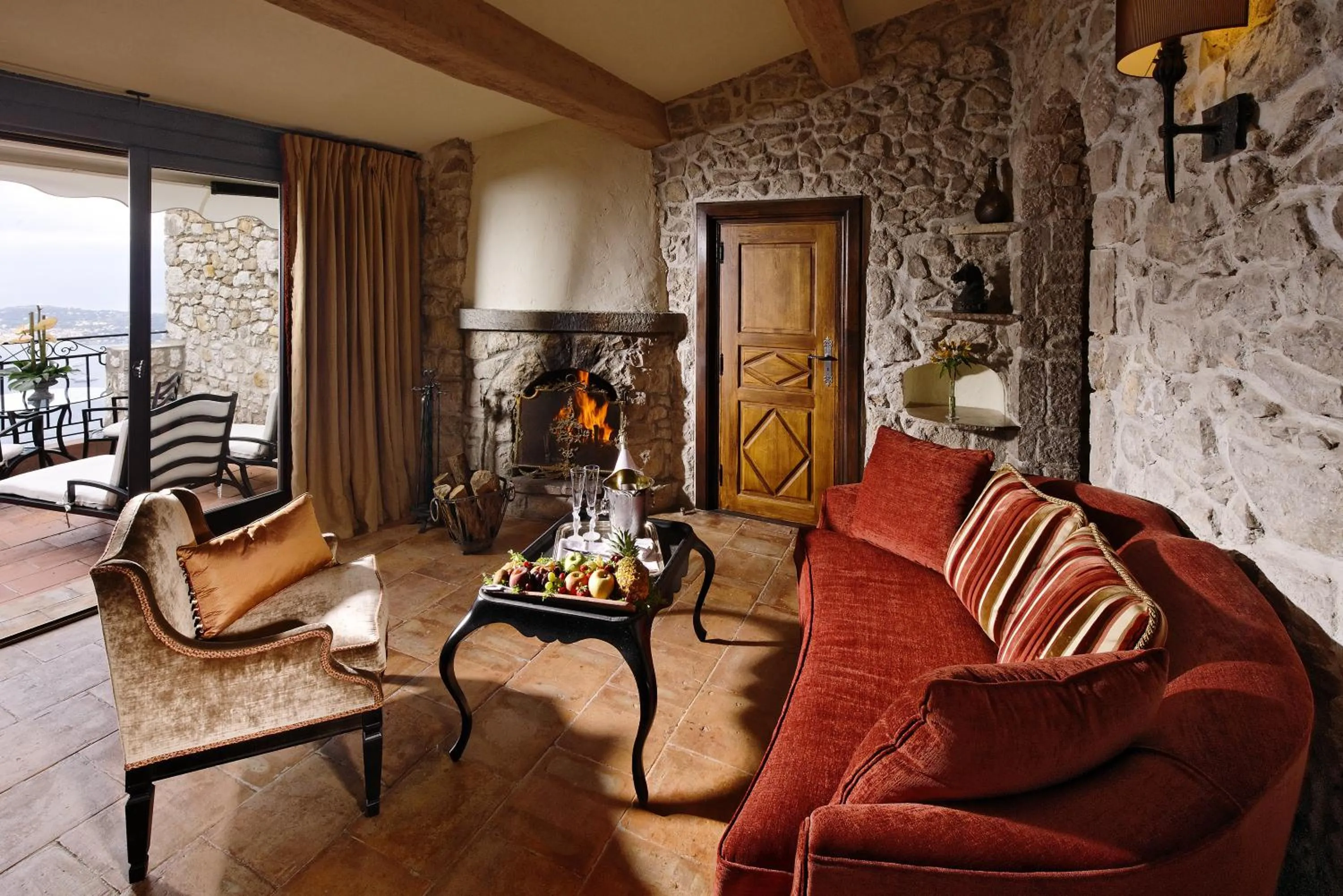 Living room in Chateau Eza