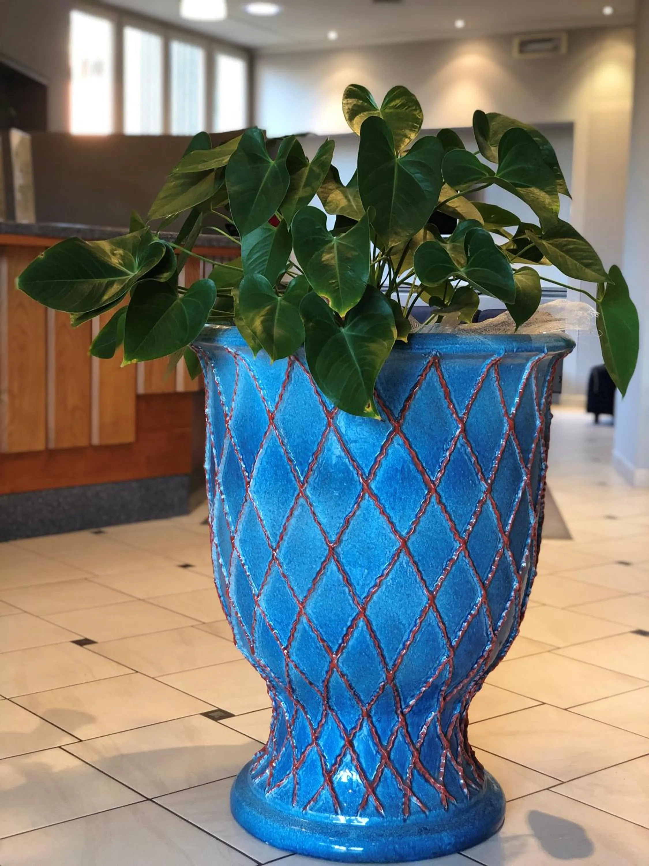 Lobby or reception in Hotel Delfina