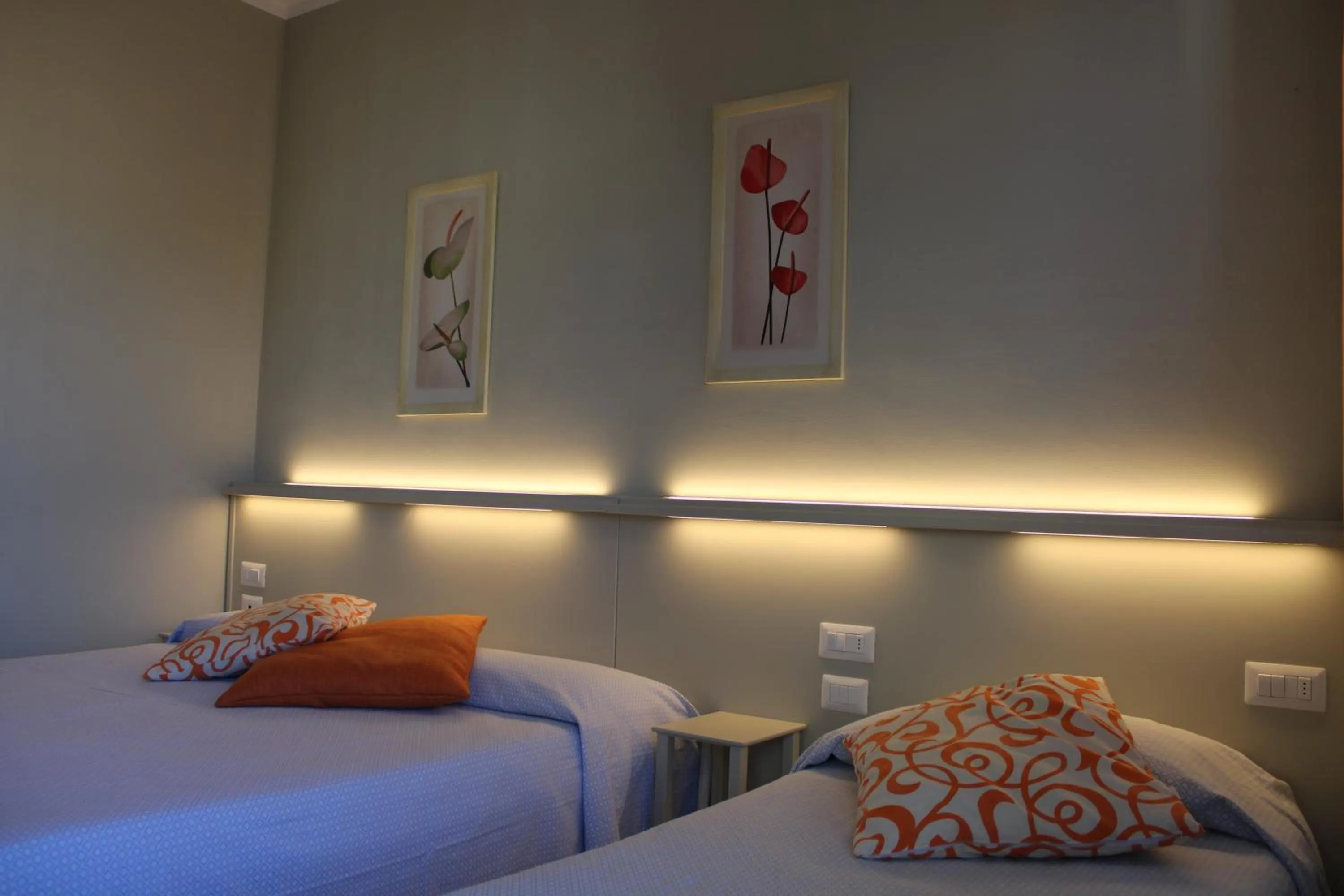 Bed in Hotel Delfina