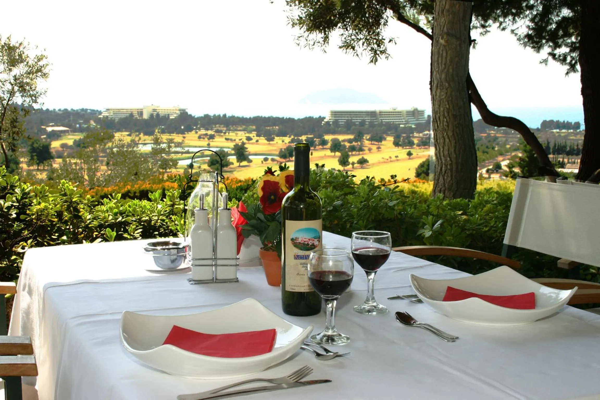 Patio in Kelyfos Hotel