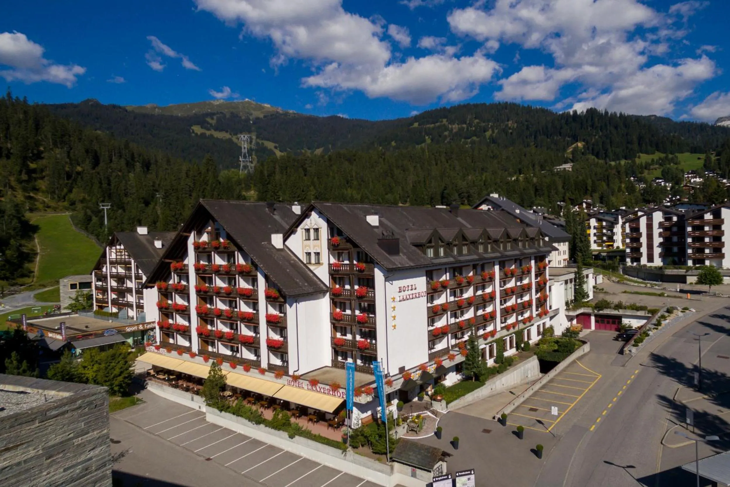 Bird's eye view in Hotel Laaxerhof