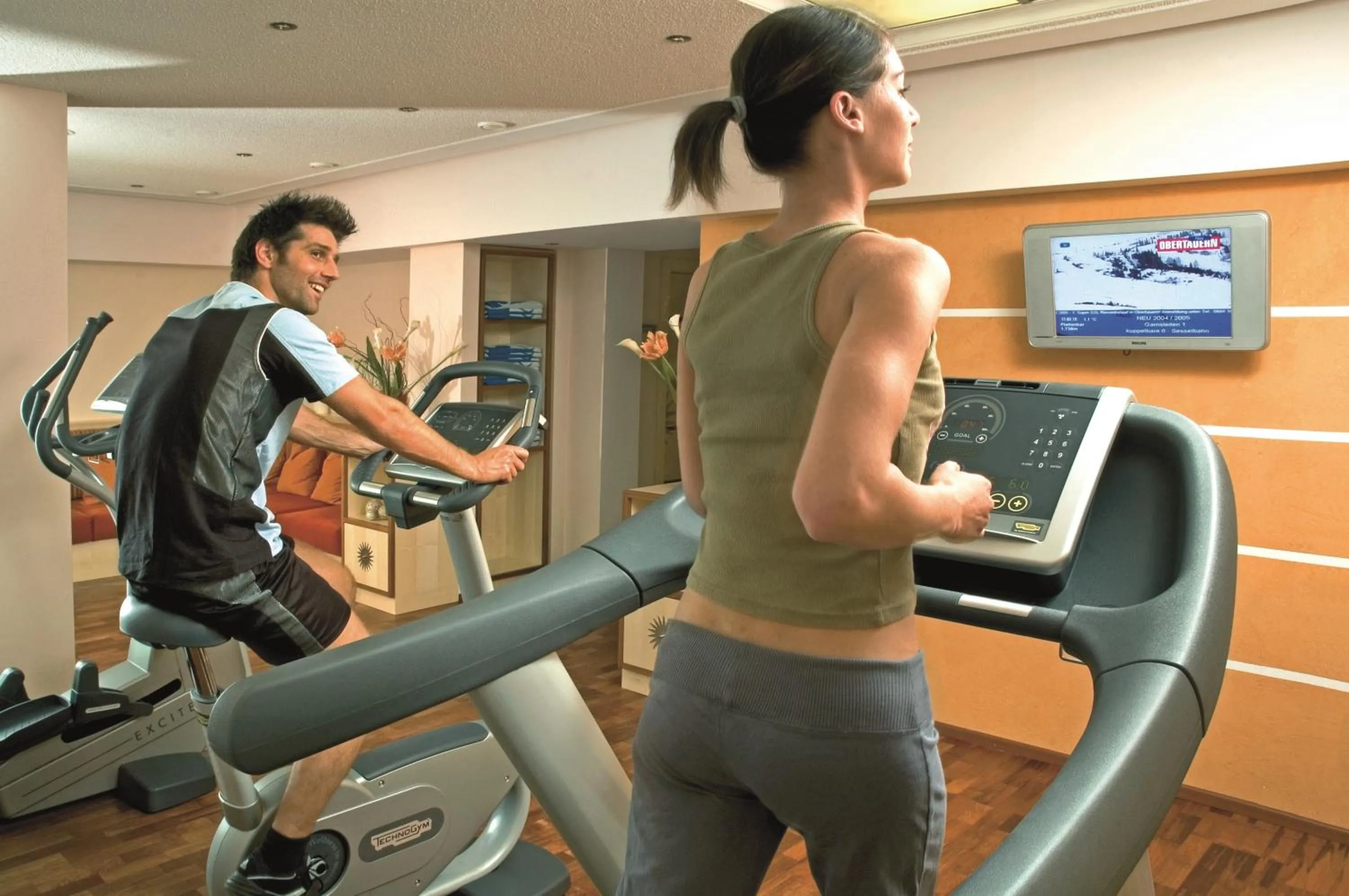 Fitness centre/facilities in Hotel Alpina