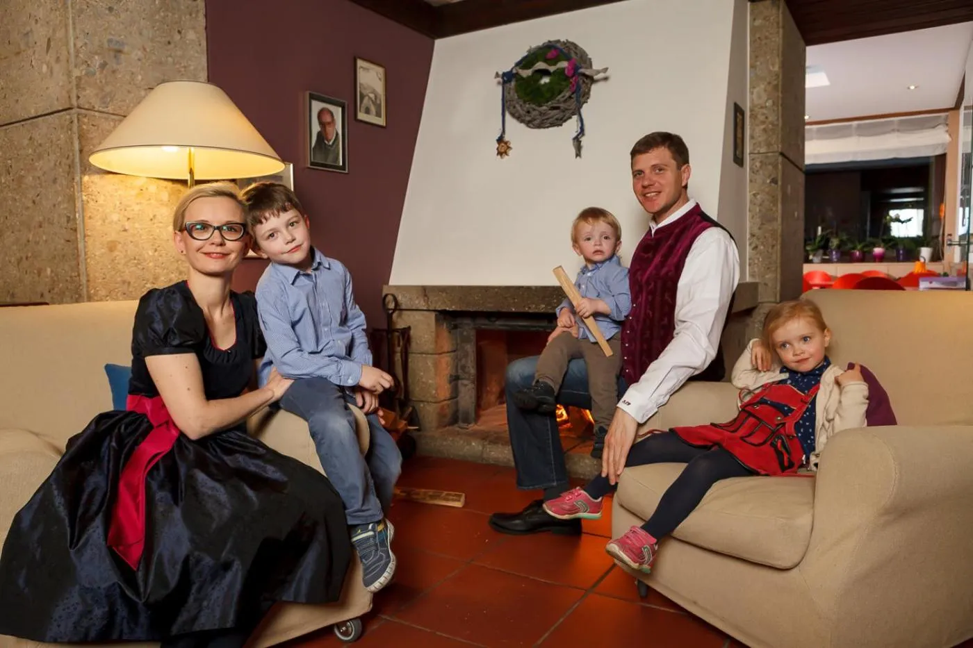 Family in Hotel Alpina