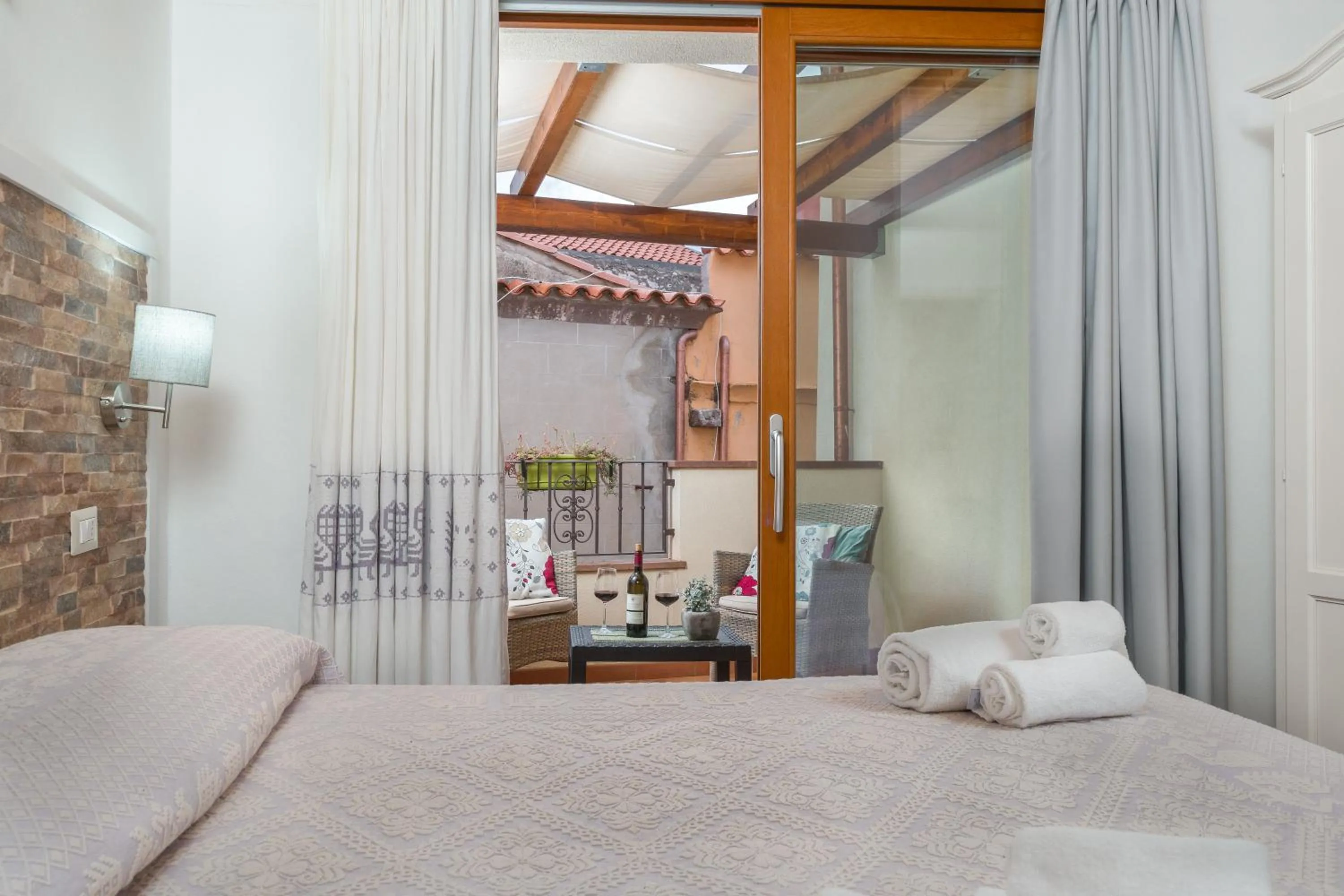 Bed in Bosa Queen House