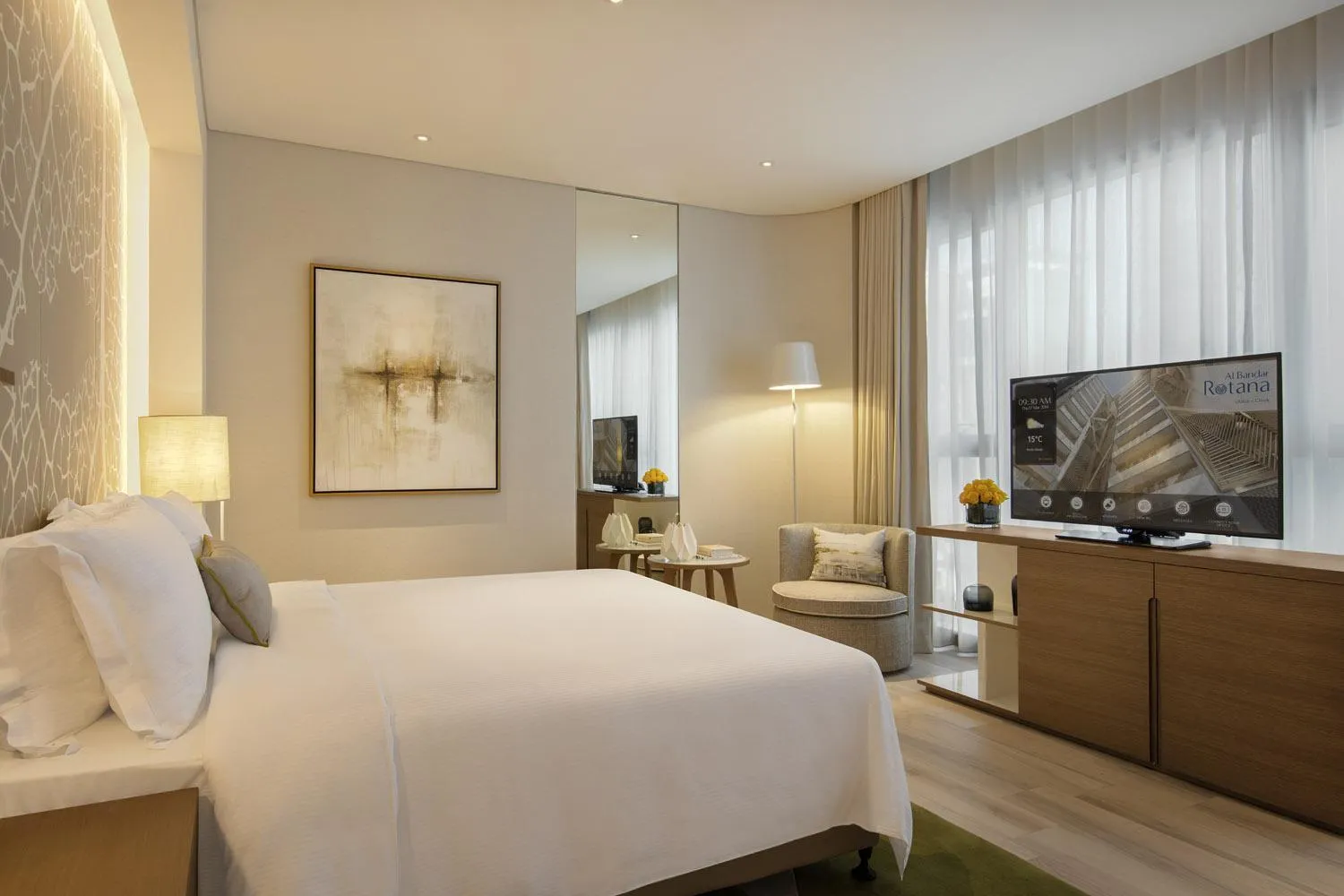 Bedroom, Bed in Al Bandar Arjaan by Rotana – Dubai Creek