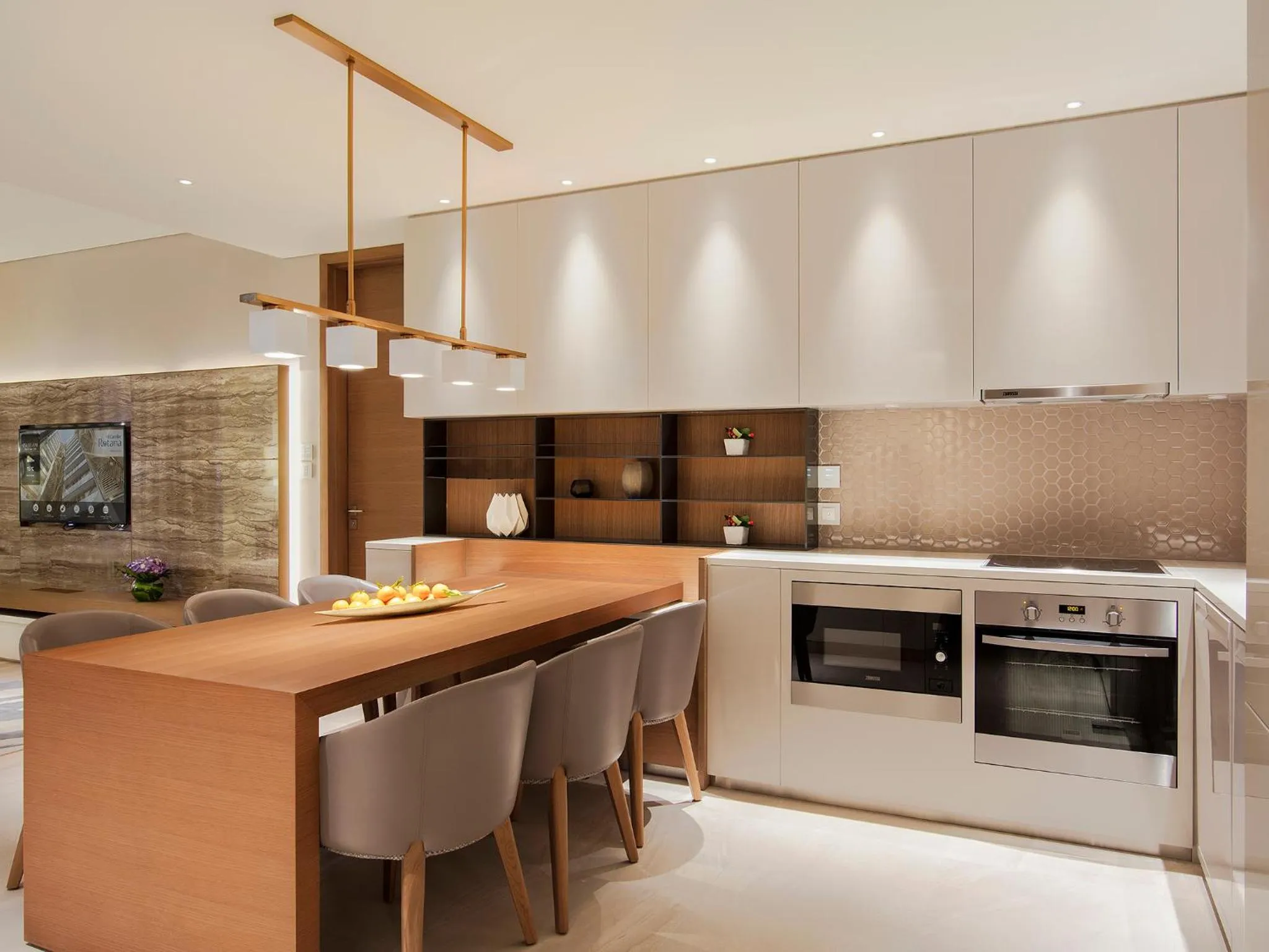 Kitchen or kitchenette in Al Bandar Arjaan by Rotana – Dubai Creek