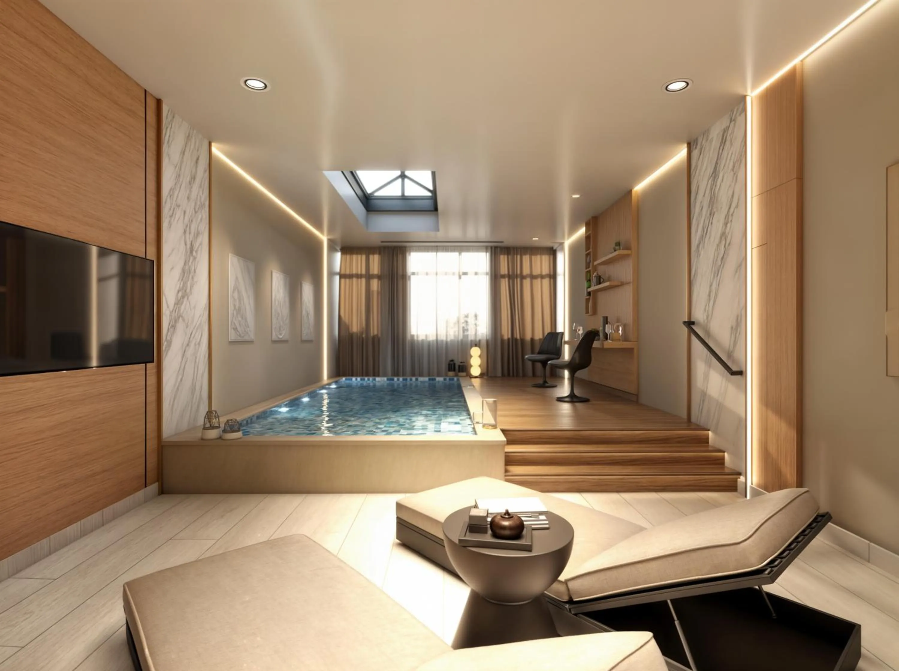 Swimming pool in Al Bandar Arjaan by Rotana – Dubai Creek