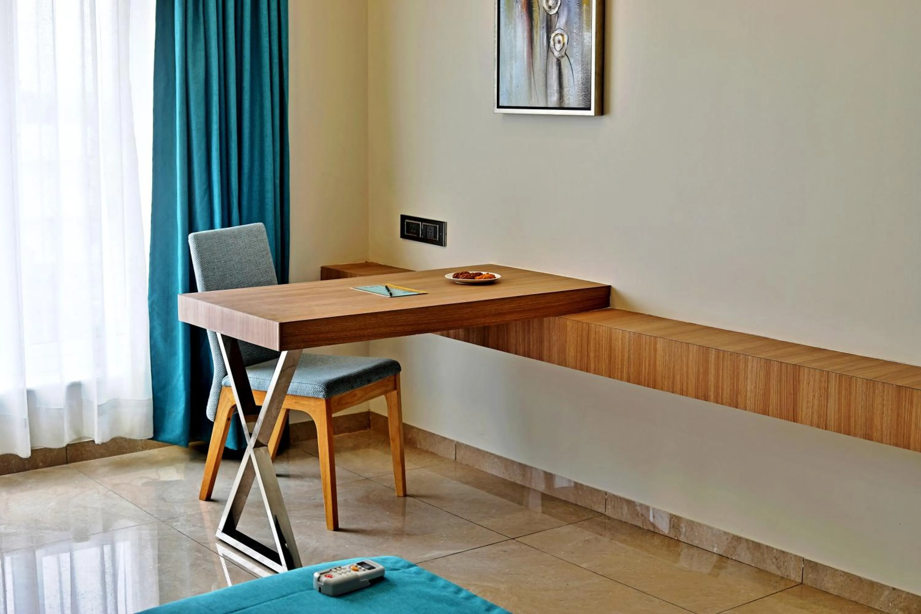 Dining area in VITS Devbhumi, Dwarka