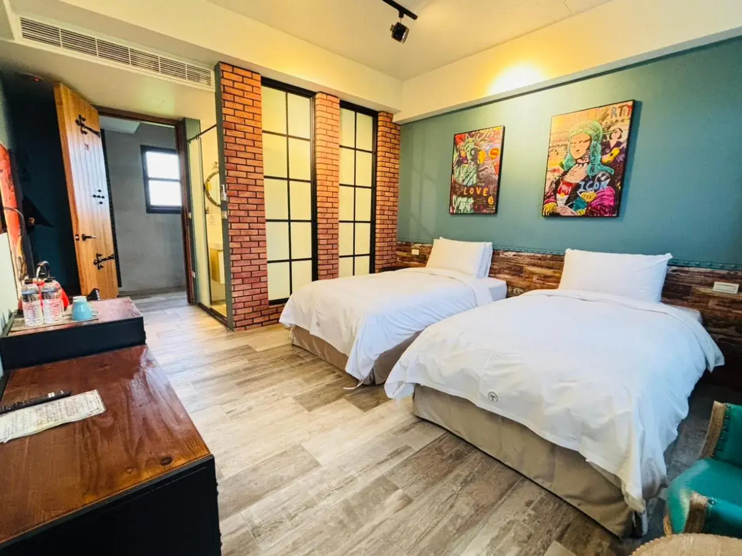 Twin Room with Private Bathroom in Milan Yilan Twin Room with Private Bathroom in Milan Yilan