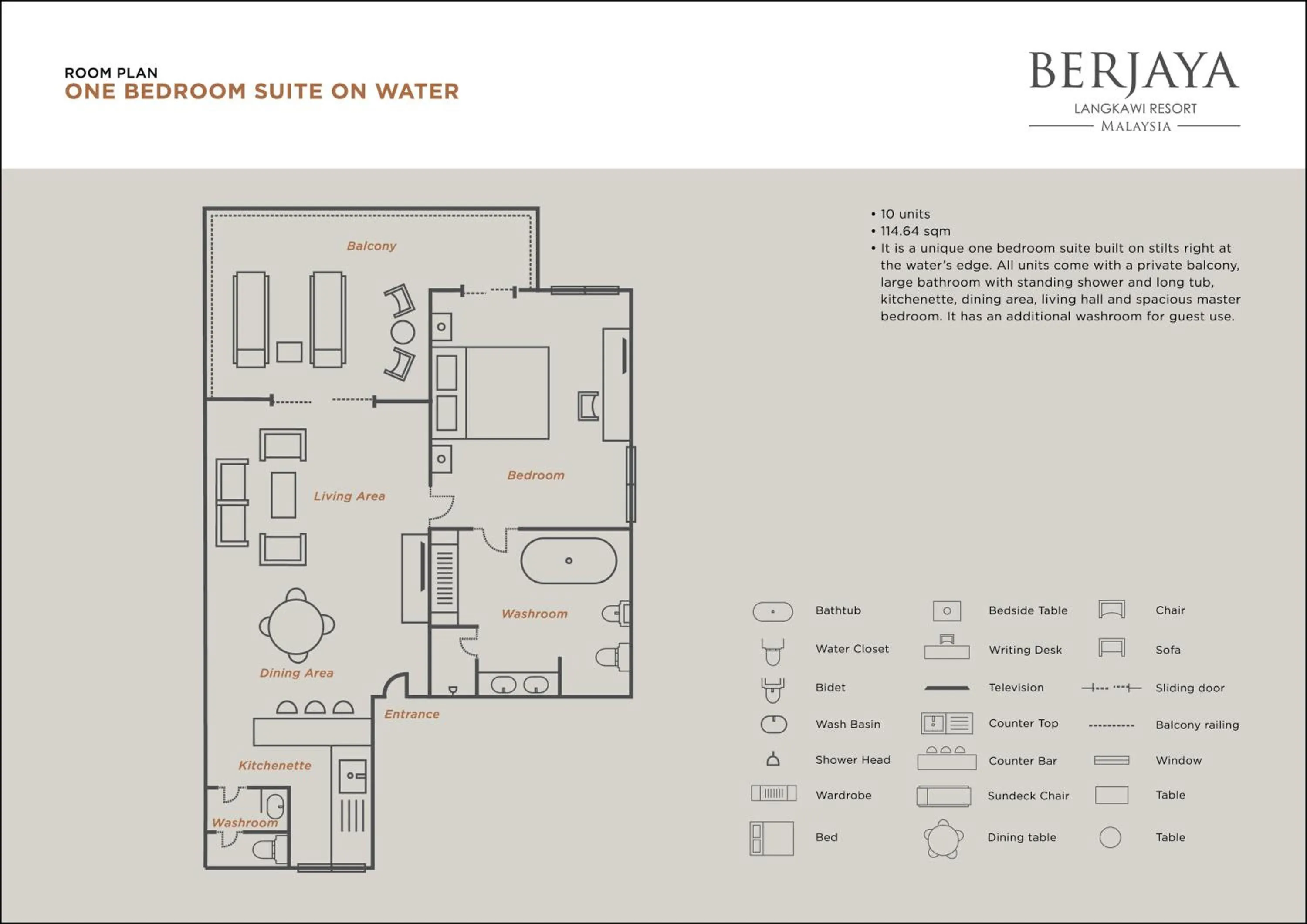 Floor plan in Berjaya Langkawi Resort