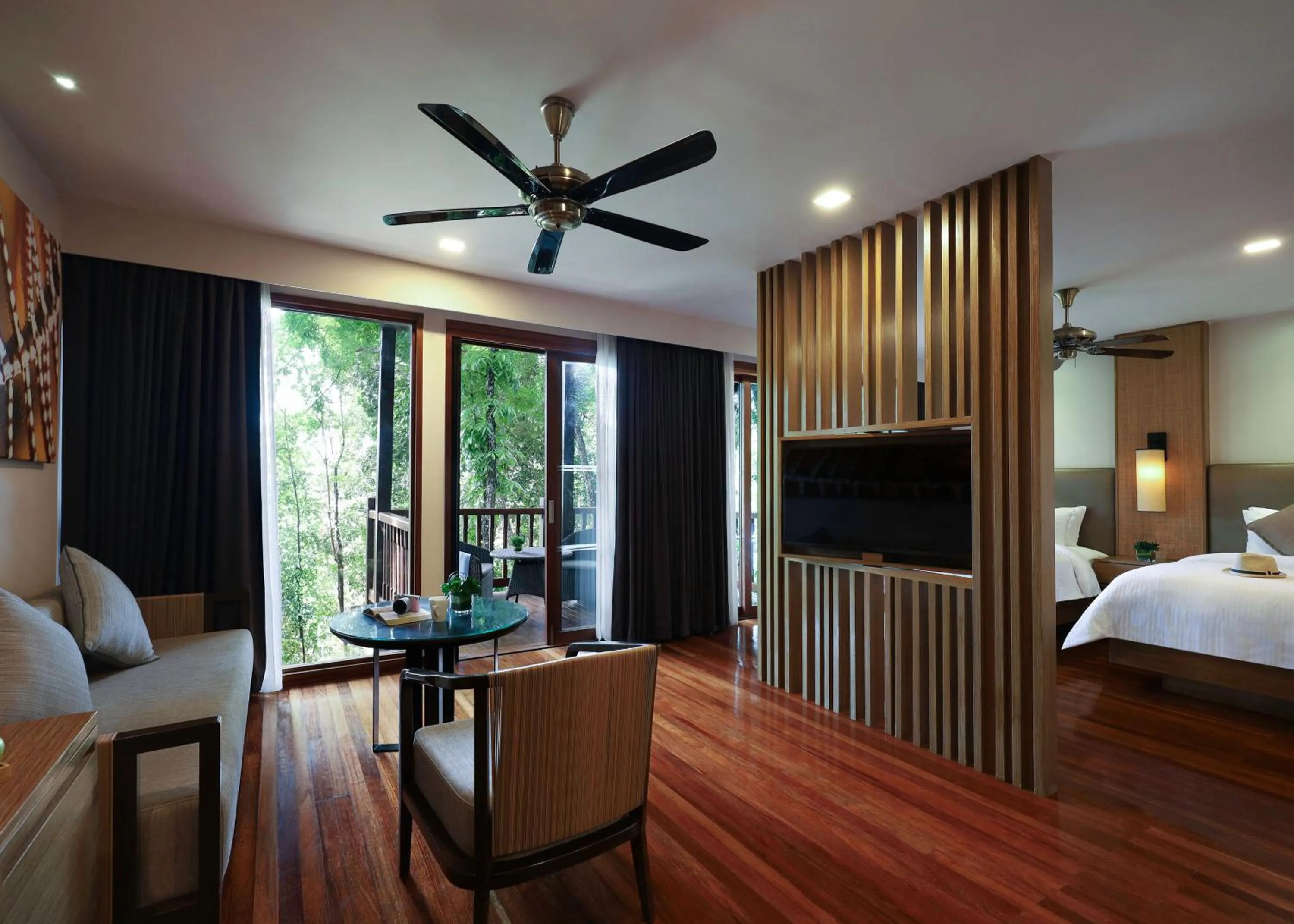 Living room, Bed in Berjaya Langkawi Resort