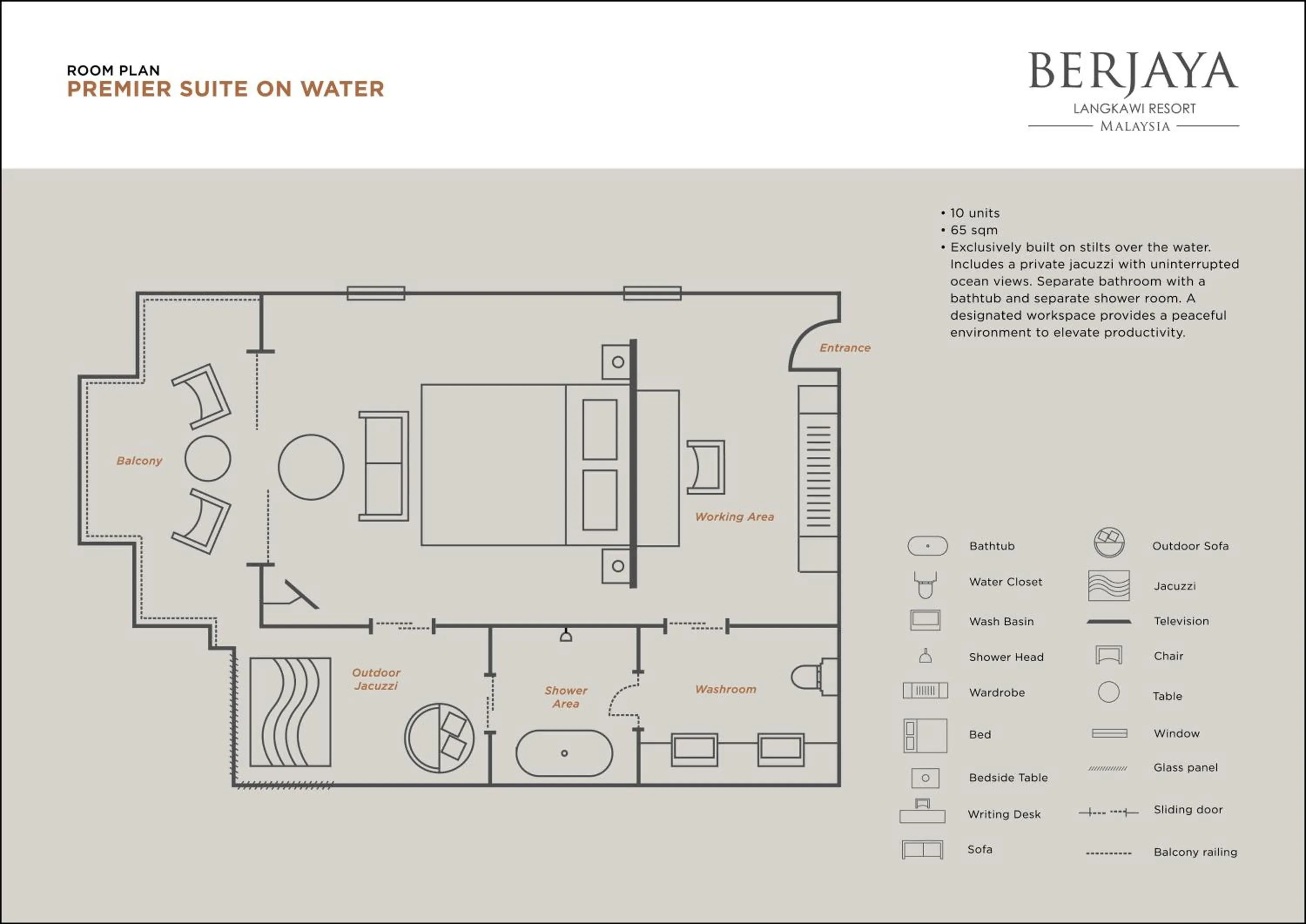 Floor plan in Berjaya Langkawi Resort