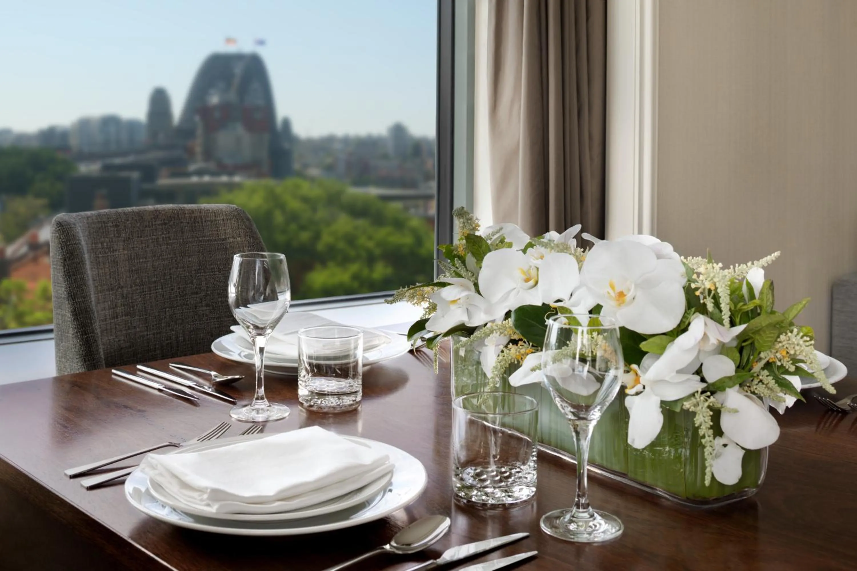 Dining area in Shangri-La Sydney