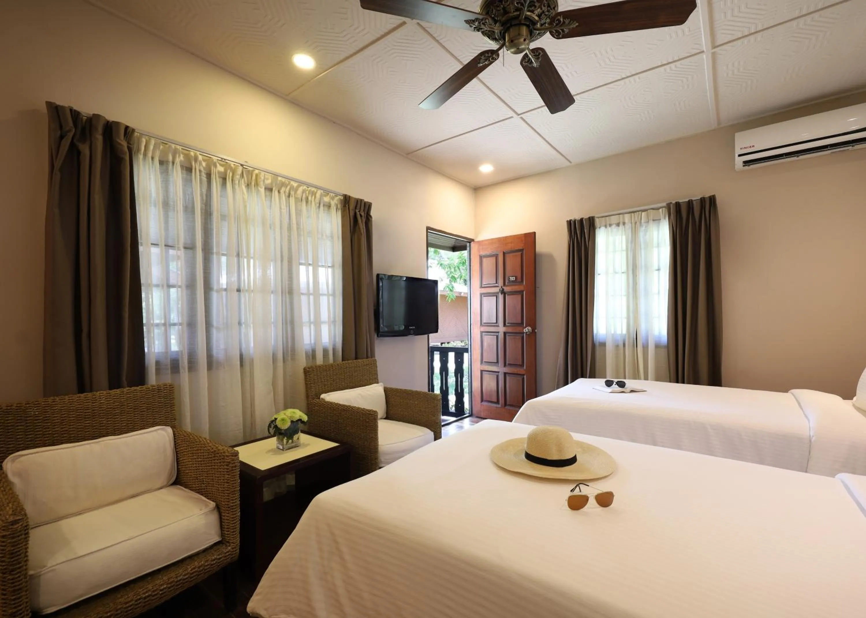 Bedroom, Bed in Berjaya Tioman Resort