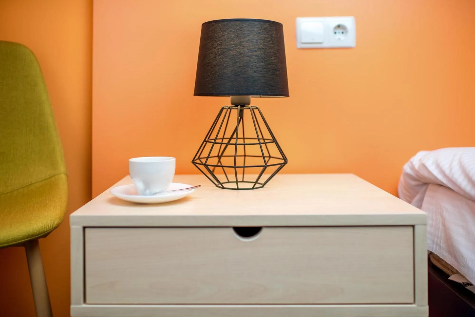 Decorative detail, Bed in Jam Hotel Hnatyuka