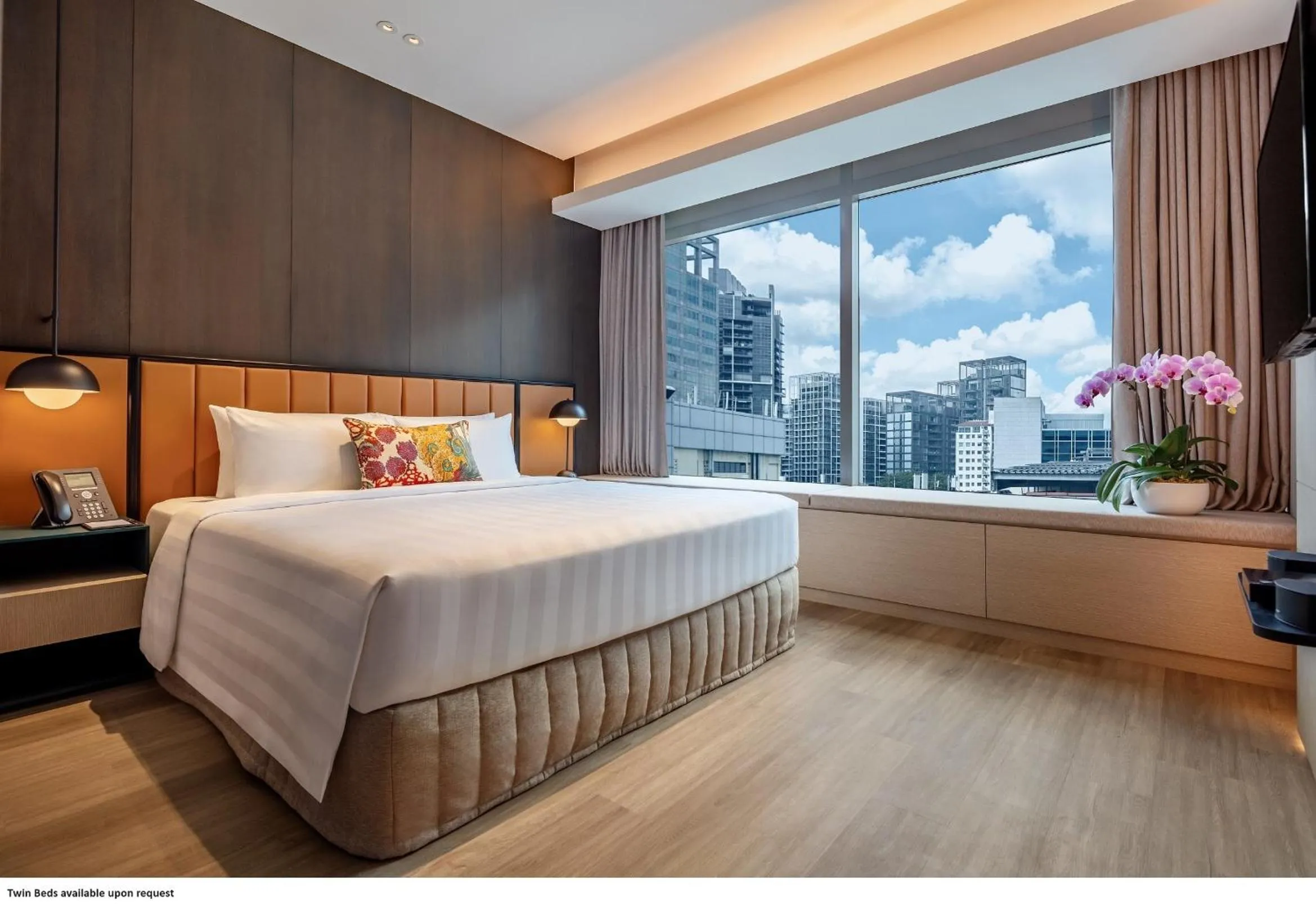 Bed in Pan Pacific Serviced Suites Orchard, Singapore