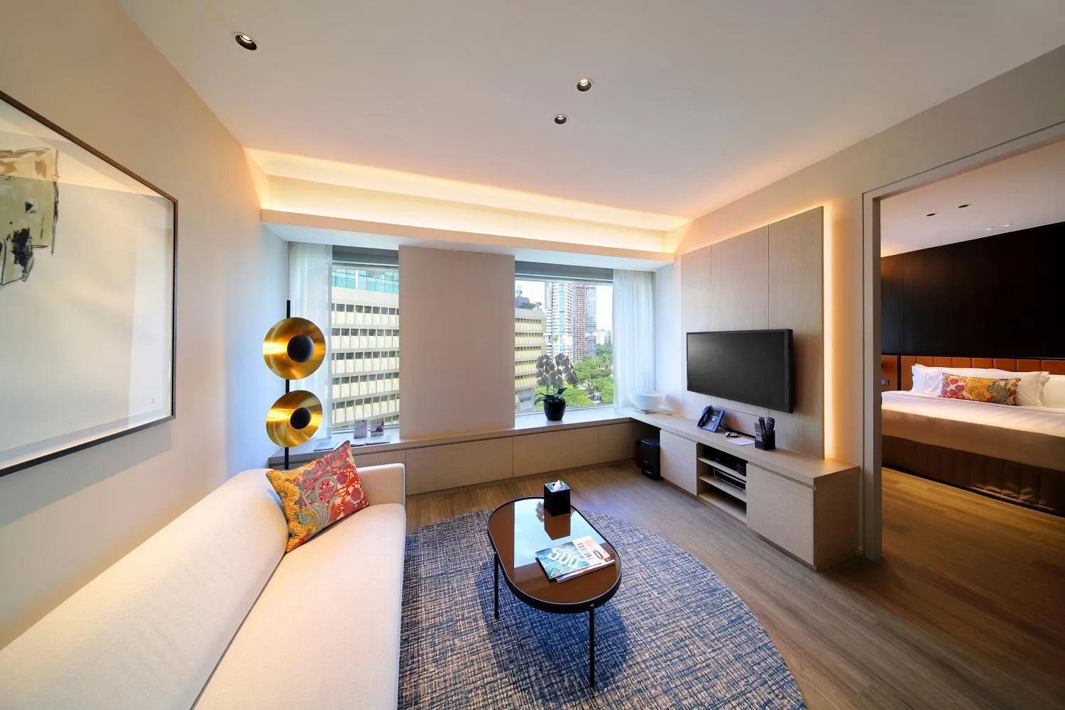 Living room in Pan Pacific Serviced Suites Orchard, Singapore