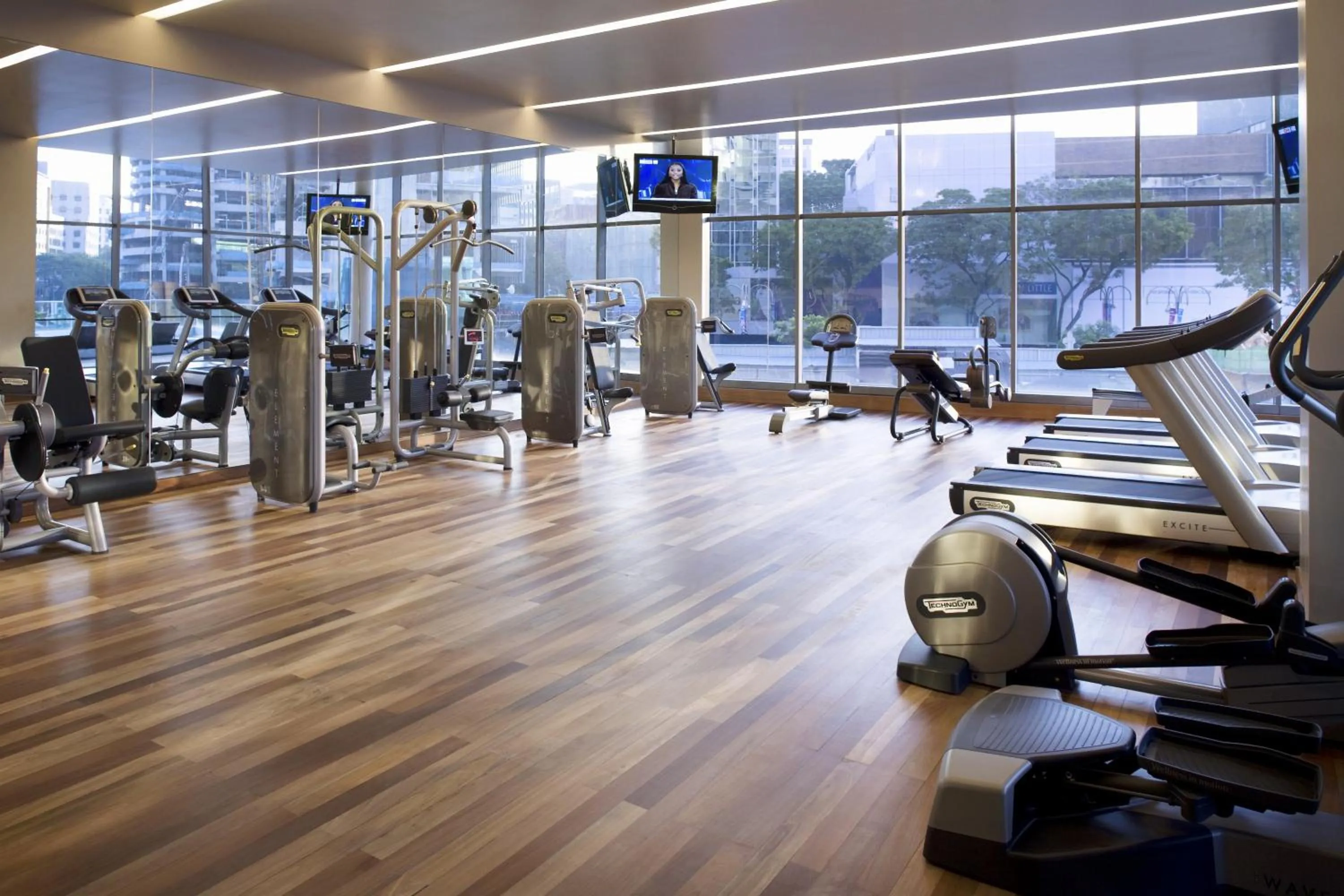 Fitness centre/facilities in Pan Pacific Serviced Suites Orchard, Singapore