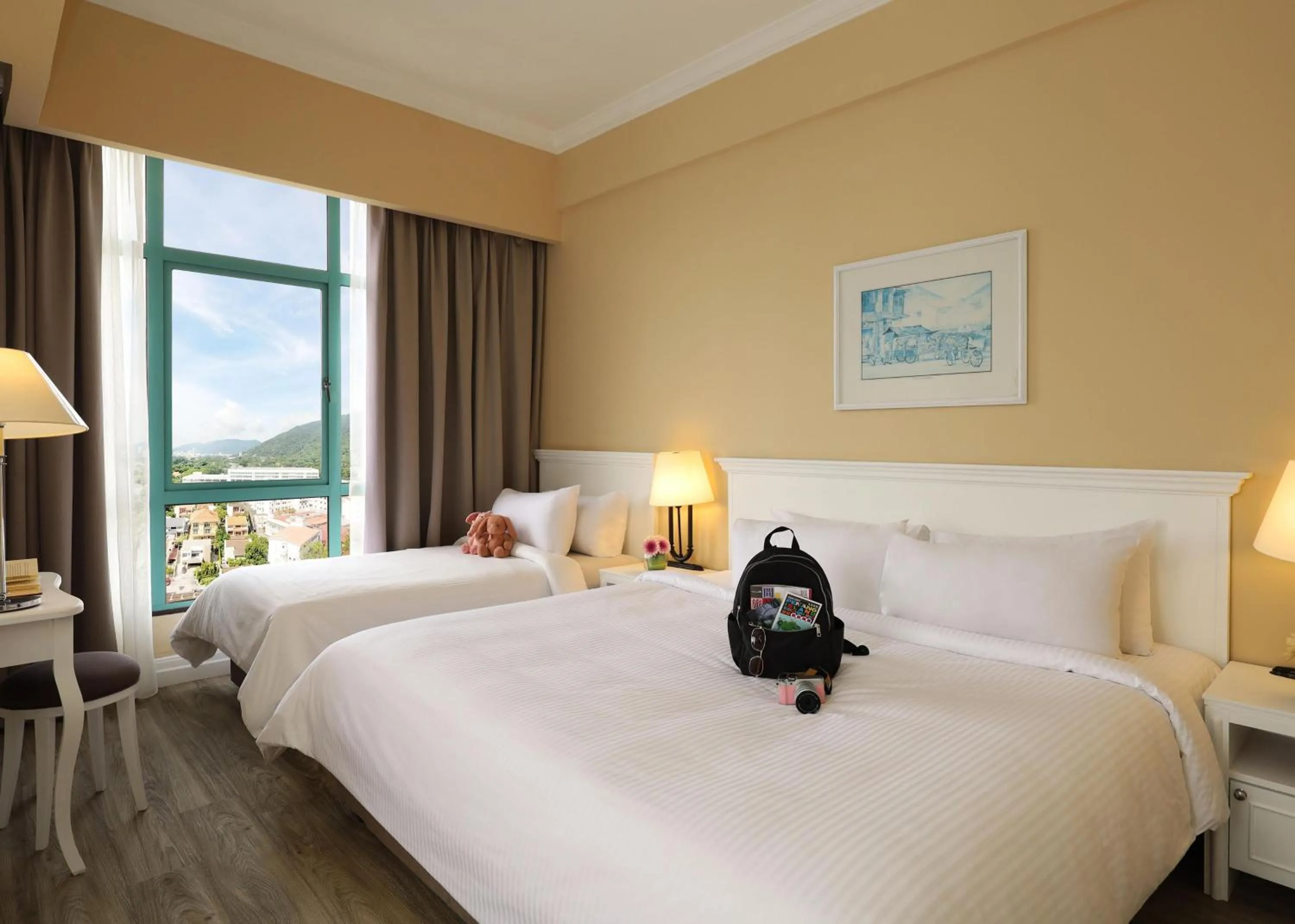 Bed in Berjaya Penang Hotel