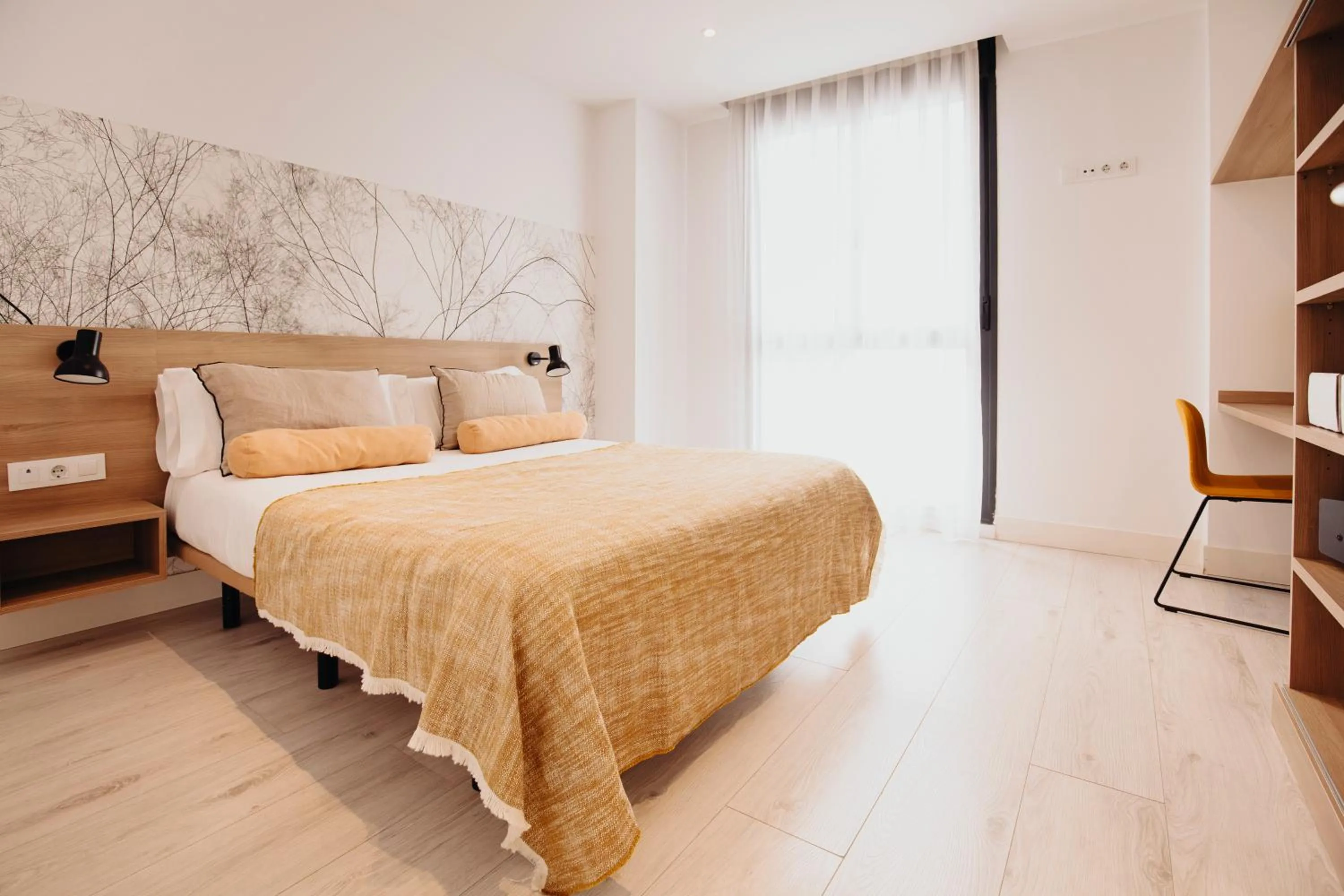 Bed in Aspasios Atocha Apartments