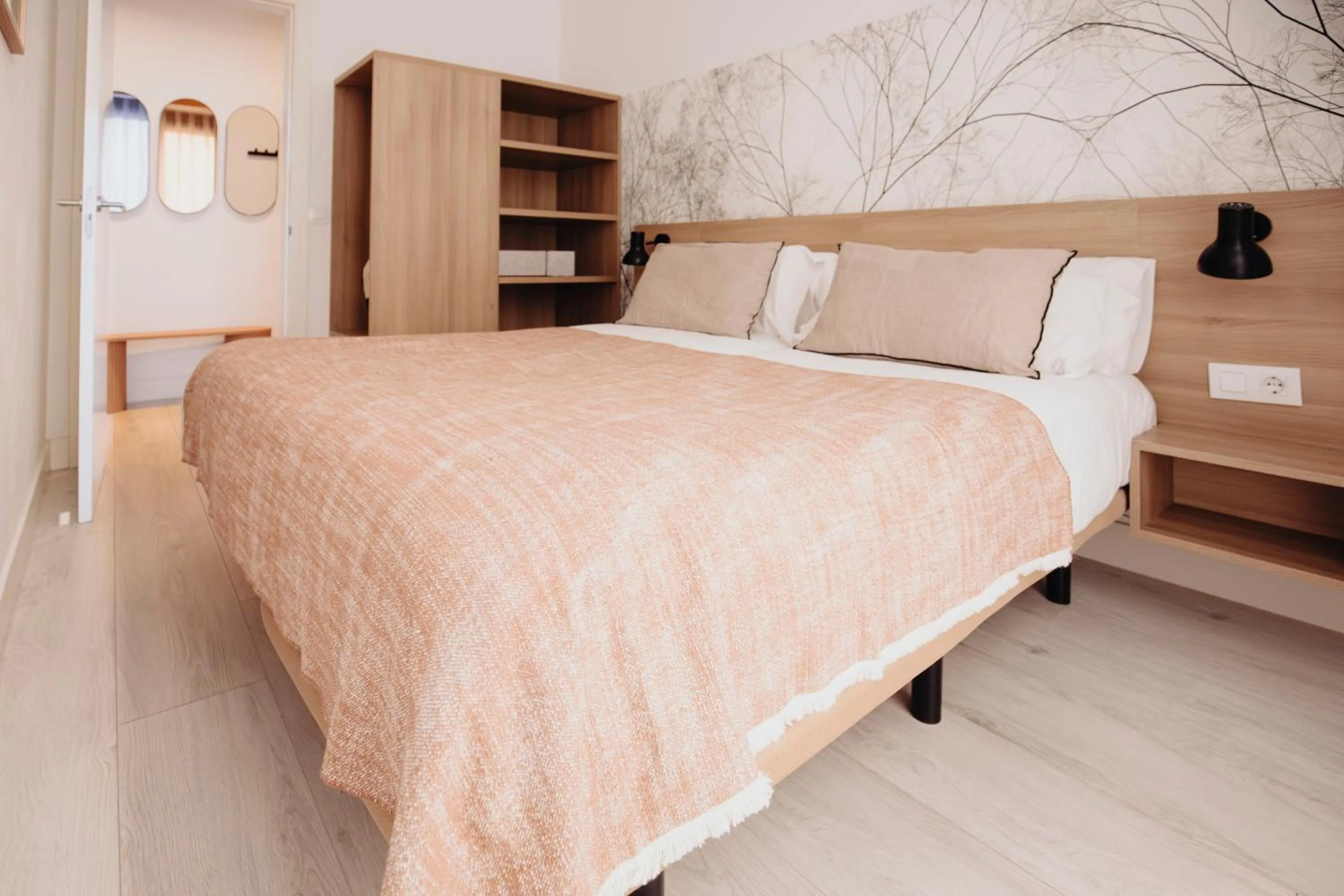 Bed in Aspasios Atocha Apartments