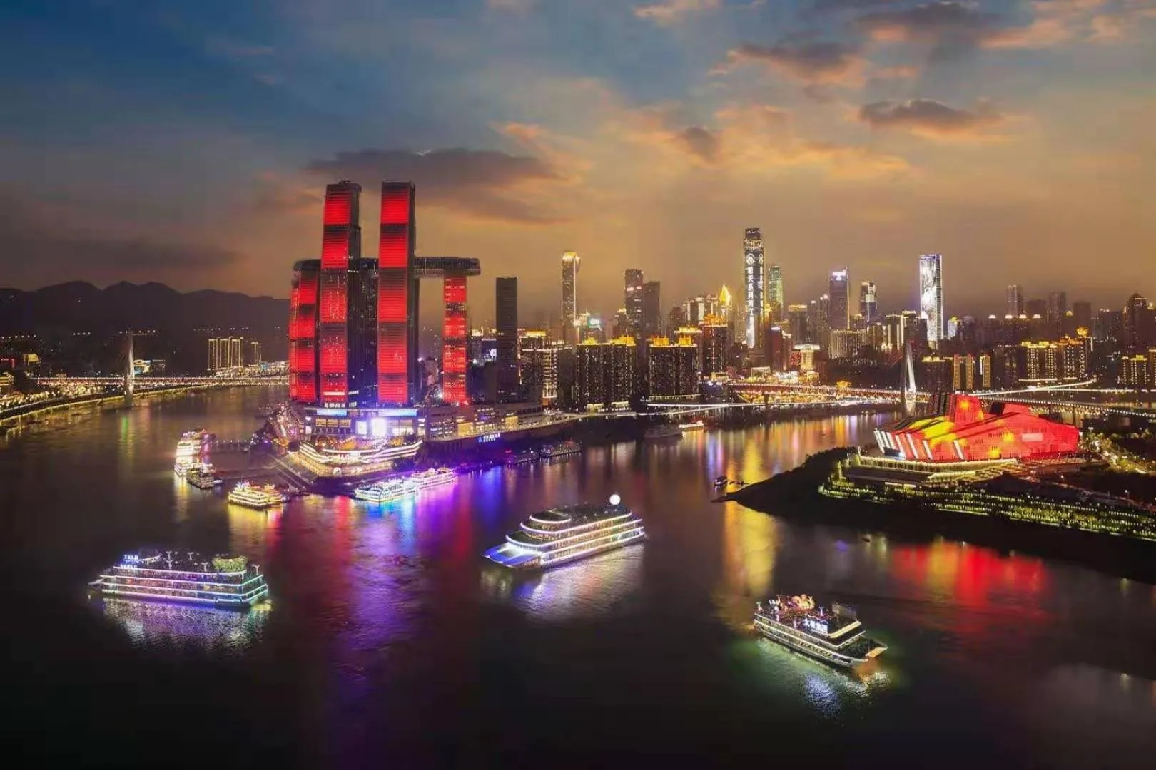 Night in Dekin Hotel Chongqing Jiefangbei