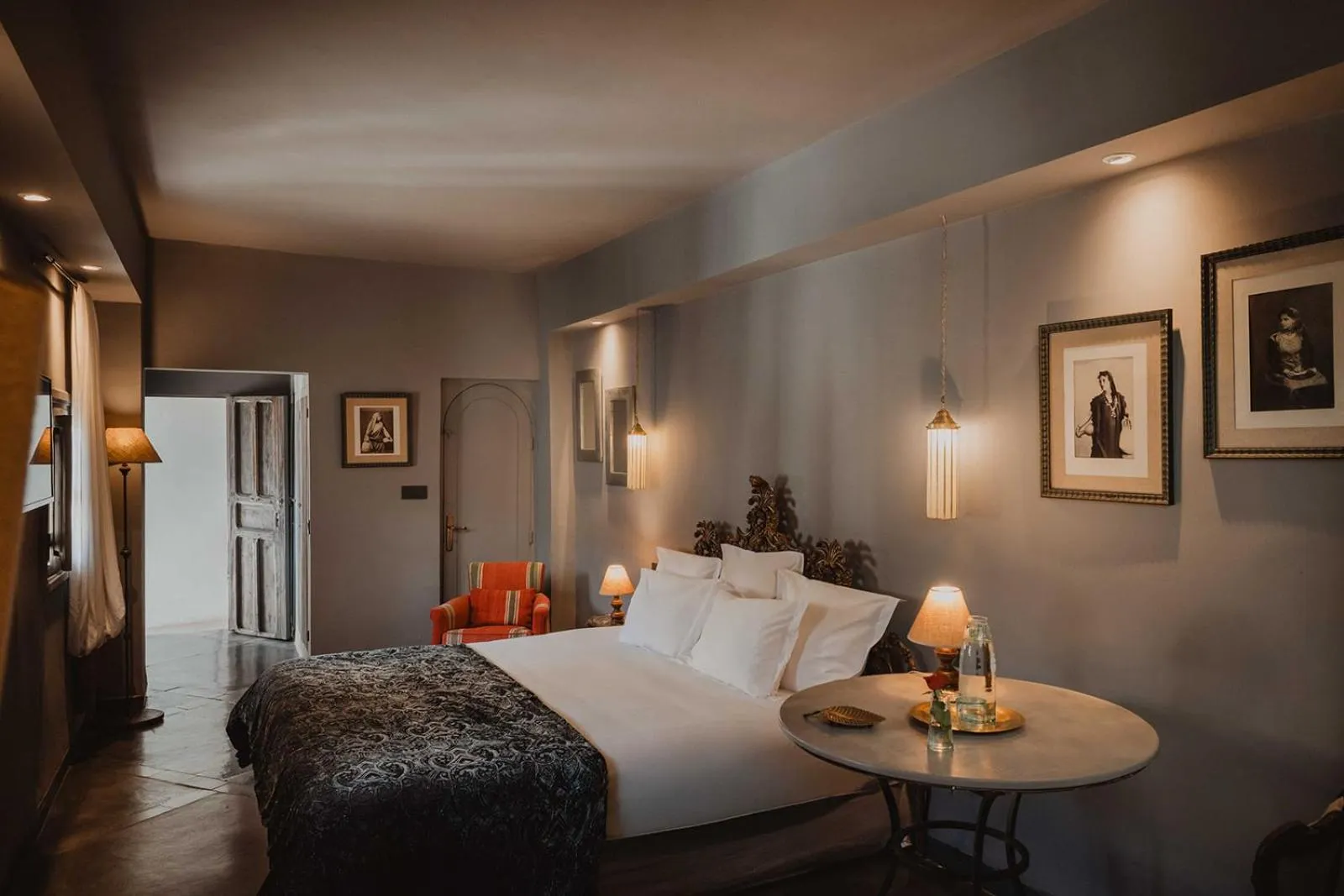 Bed in Riad Le Rihani