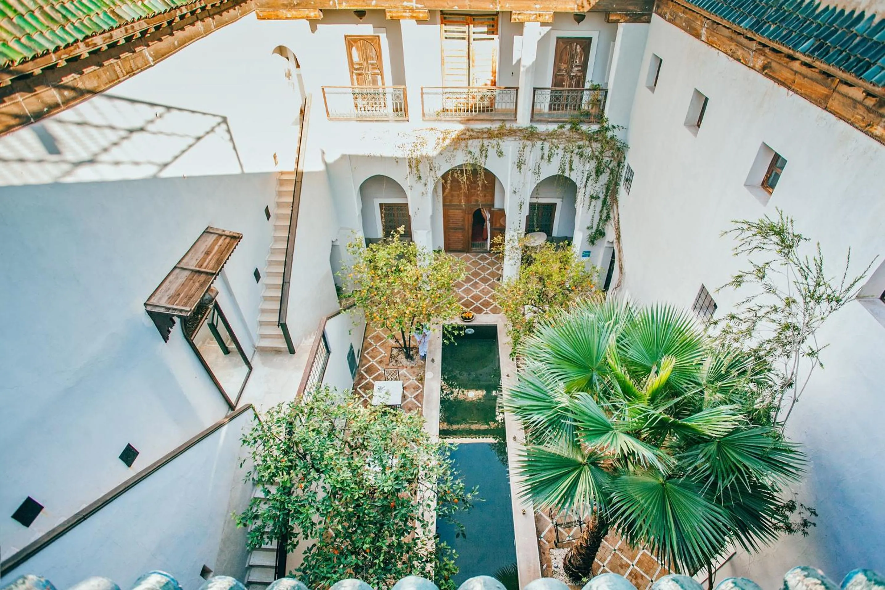Bird's eye view in Riad Le Rihani