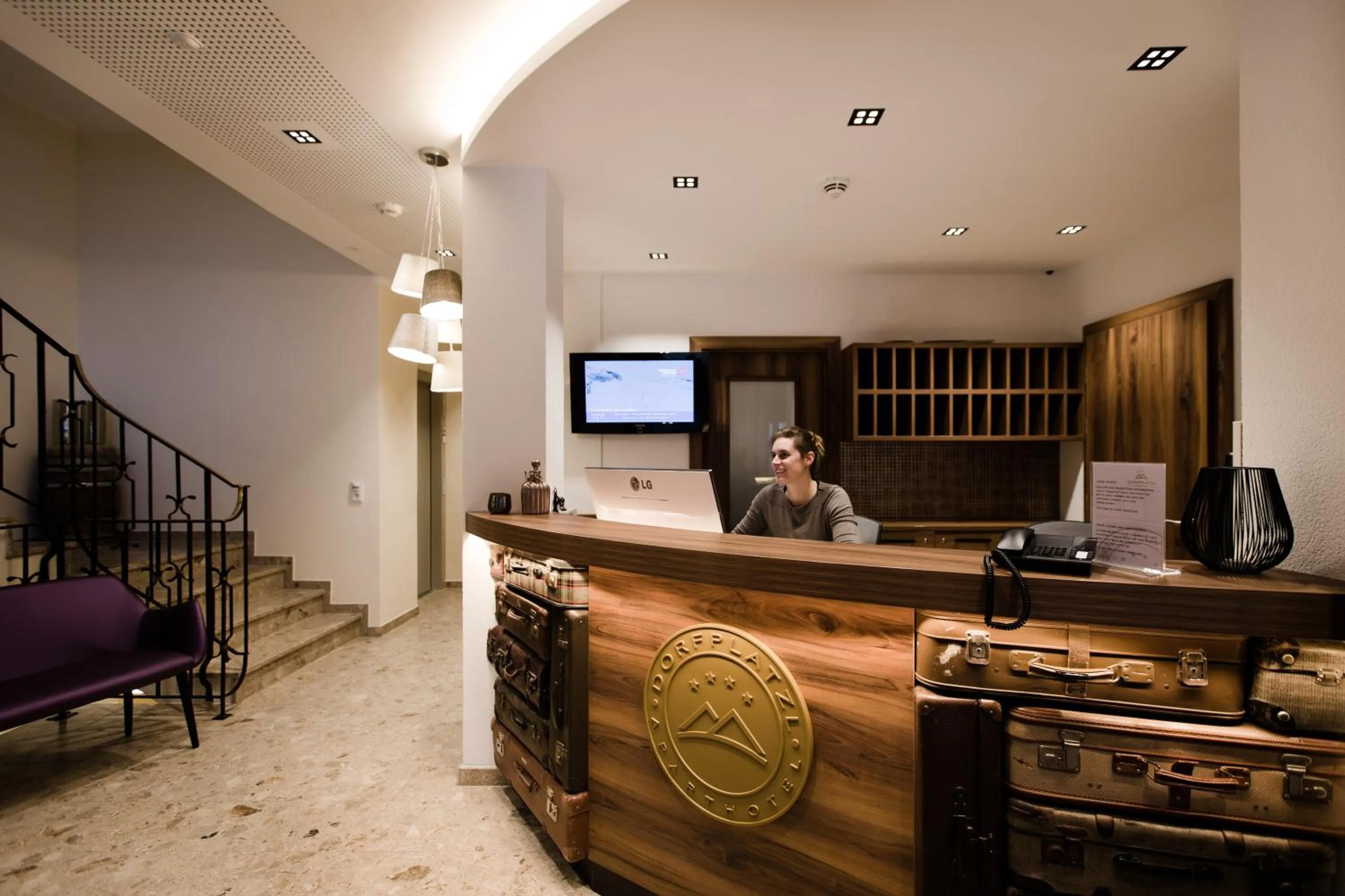 Lobby or reception in Aparthotel Dorfplatzl Garni Apartments & B&B