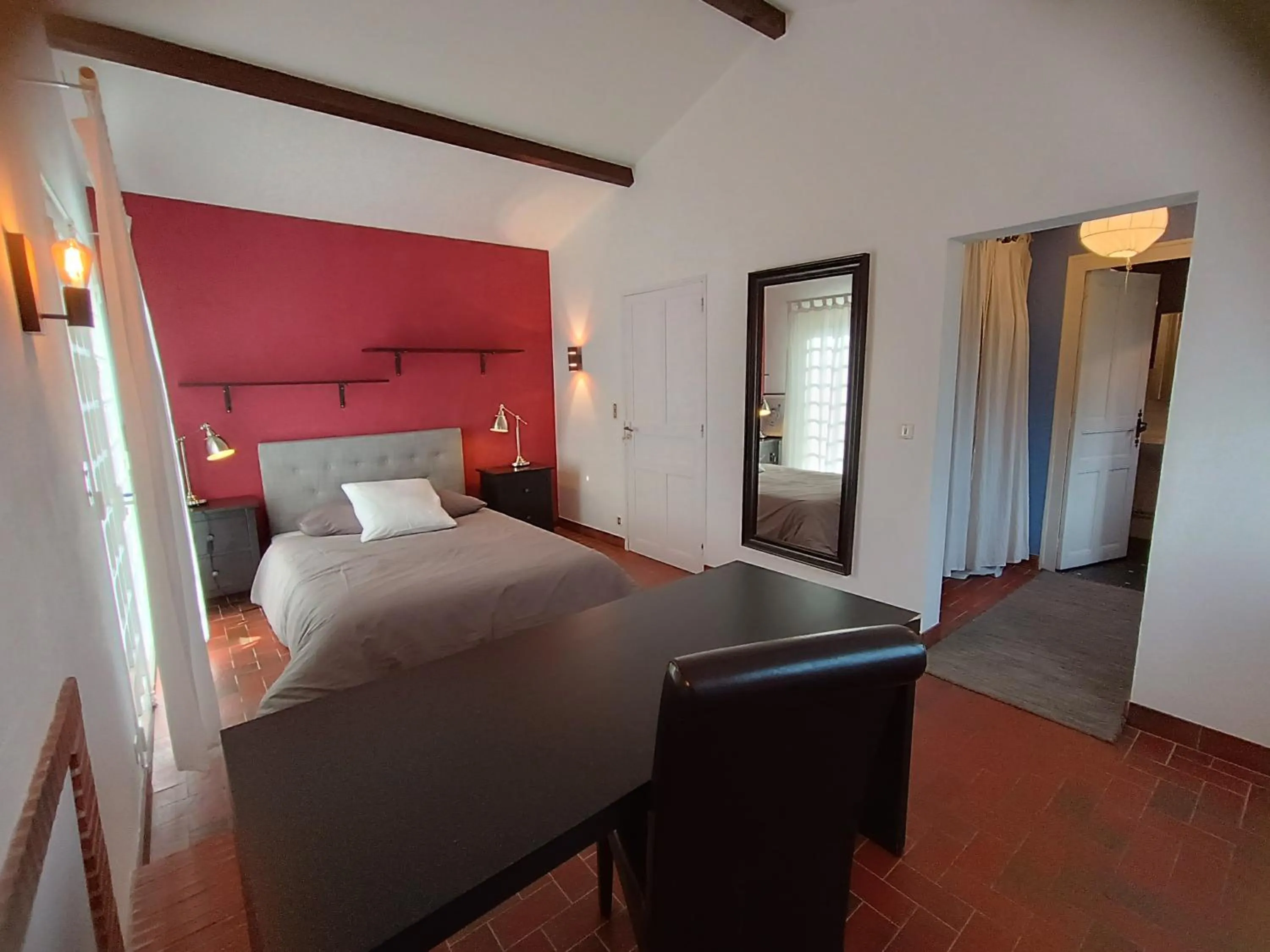 Bed in Maison d'hôtes Les Beaux Chenes