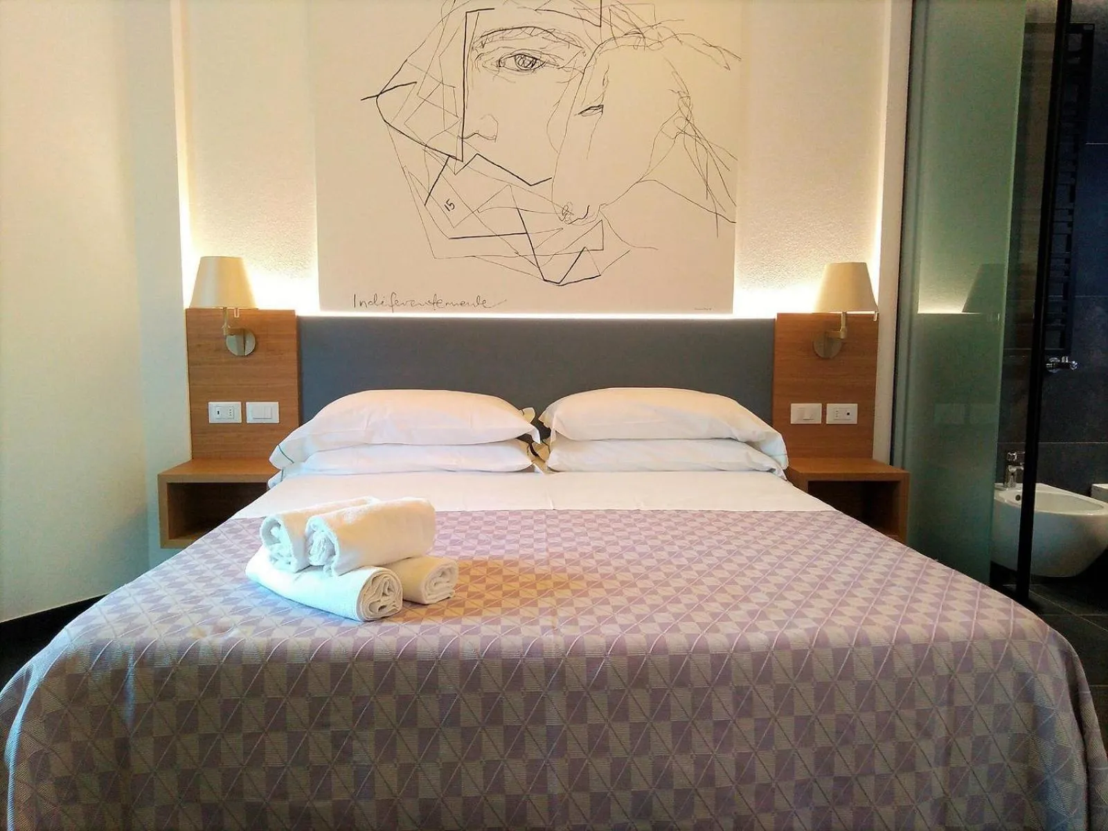 Bed in Hotel Gianni Franzi