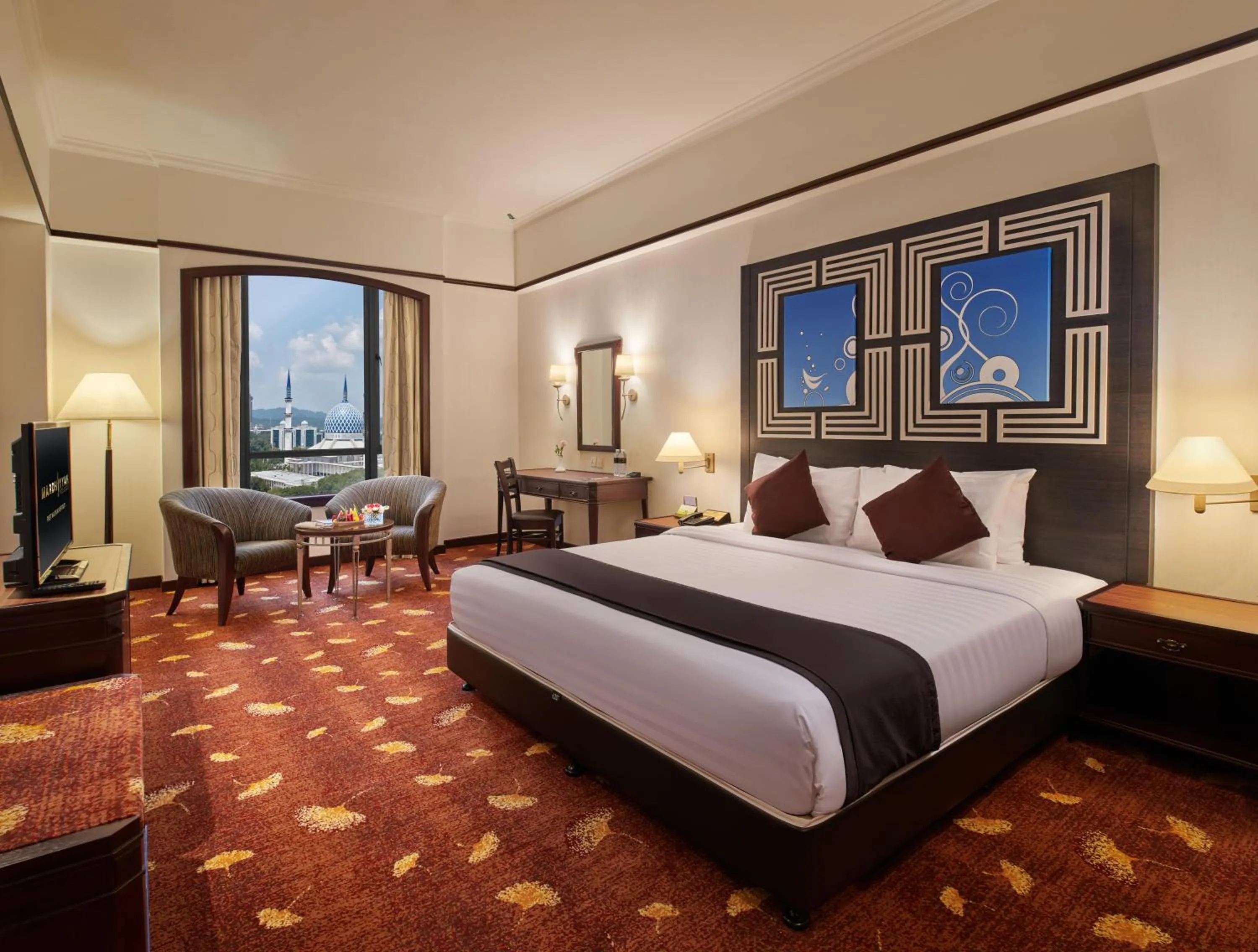 Photo of the whole room, Bed in Mardhiyyah Hotel and Suites