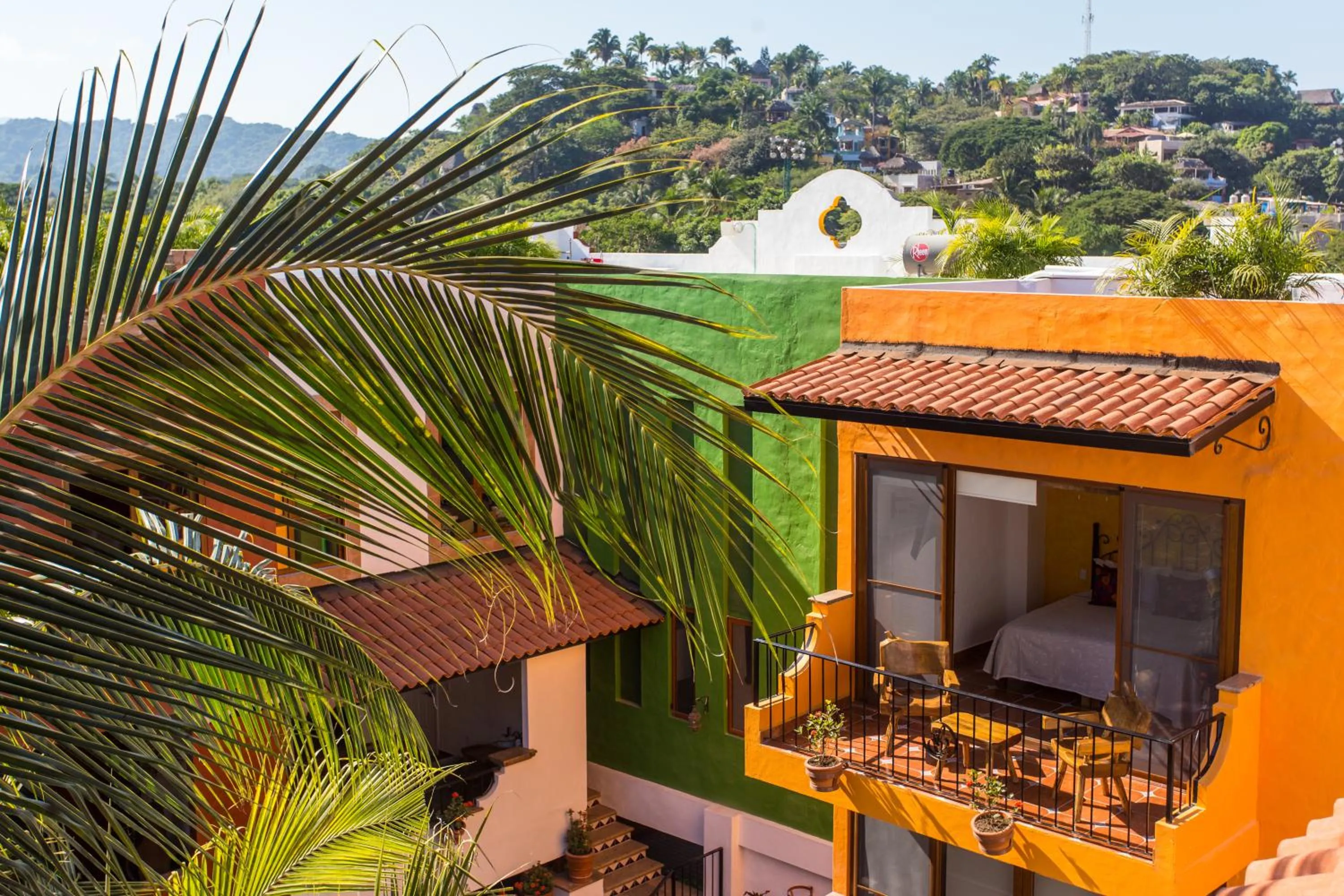 Balcony/Terrace in Casa Lotería -Pueblito Sayulita- Colorful, Family and Relax Experience with Private Parking and Pool
