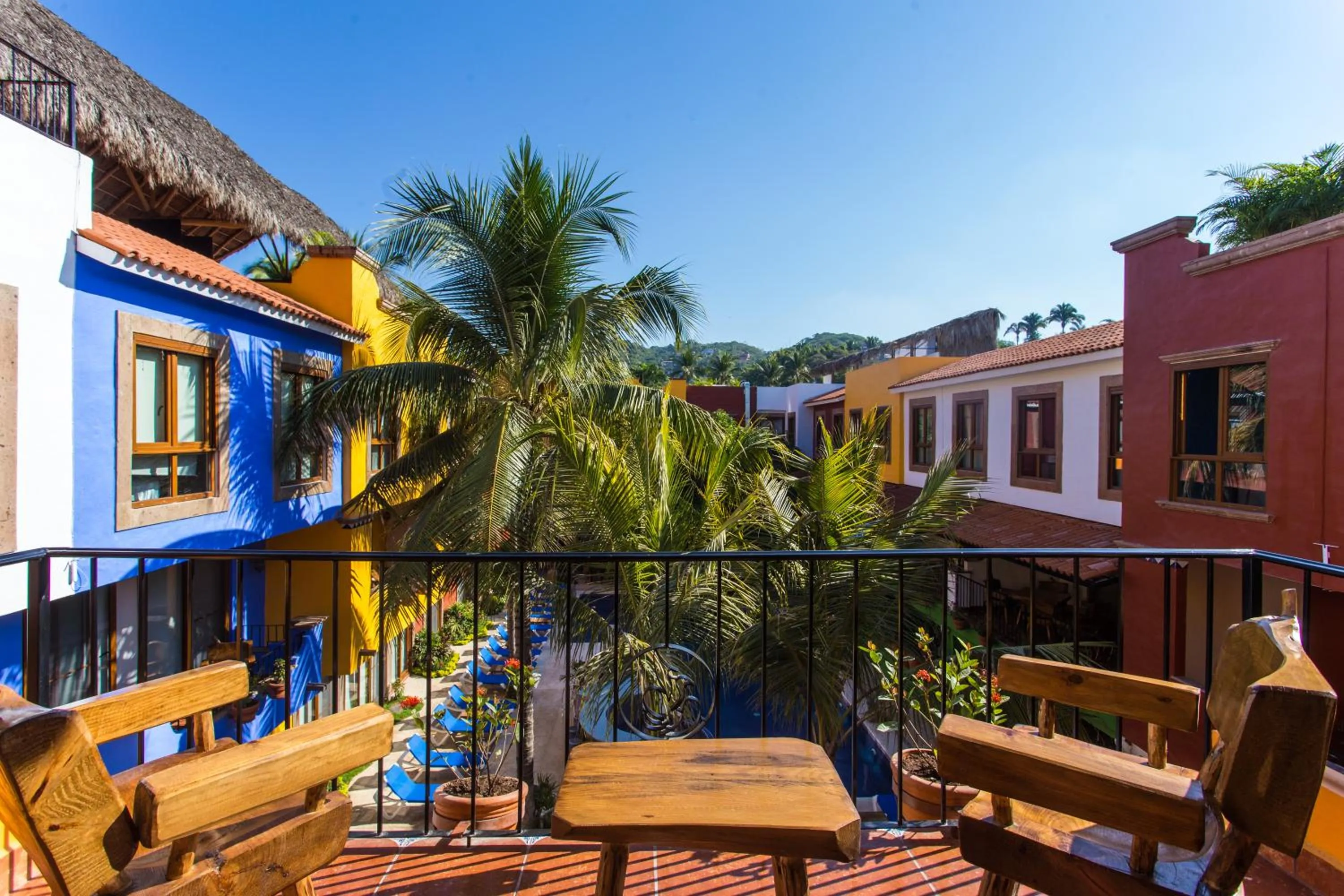 Balcony/Terrace in Casa Lotería -Pueblito Sayulita- Colorful, Family and Relax Experience with Private Parking and Pool