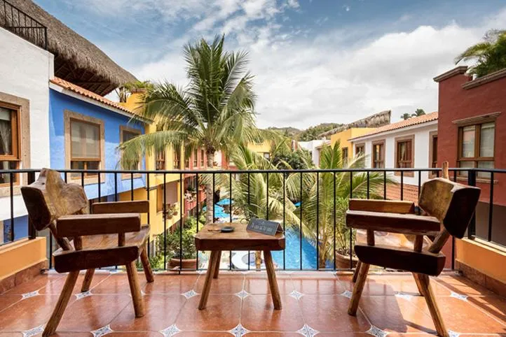 Balcony/Terrace in Casa Lotería -Pueblito Sayulita- Colorful, Family and Relax Experience with Private Parking and Pool