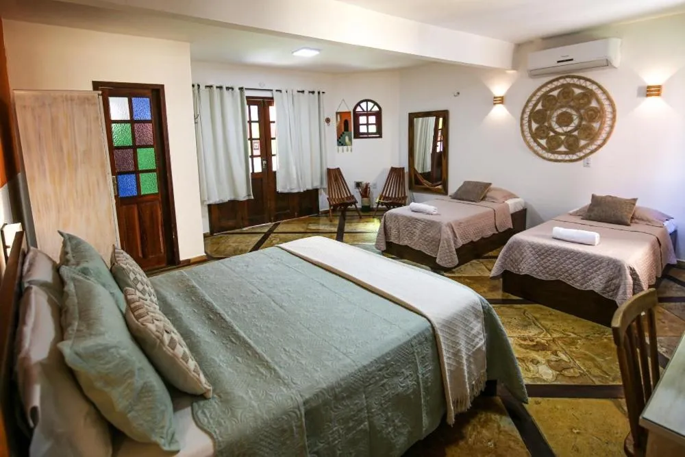 Bed in Pousada Tranquilandia Village