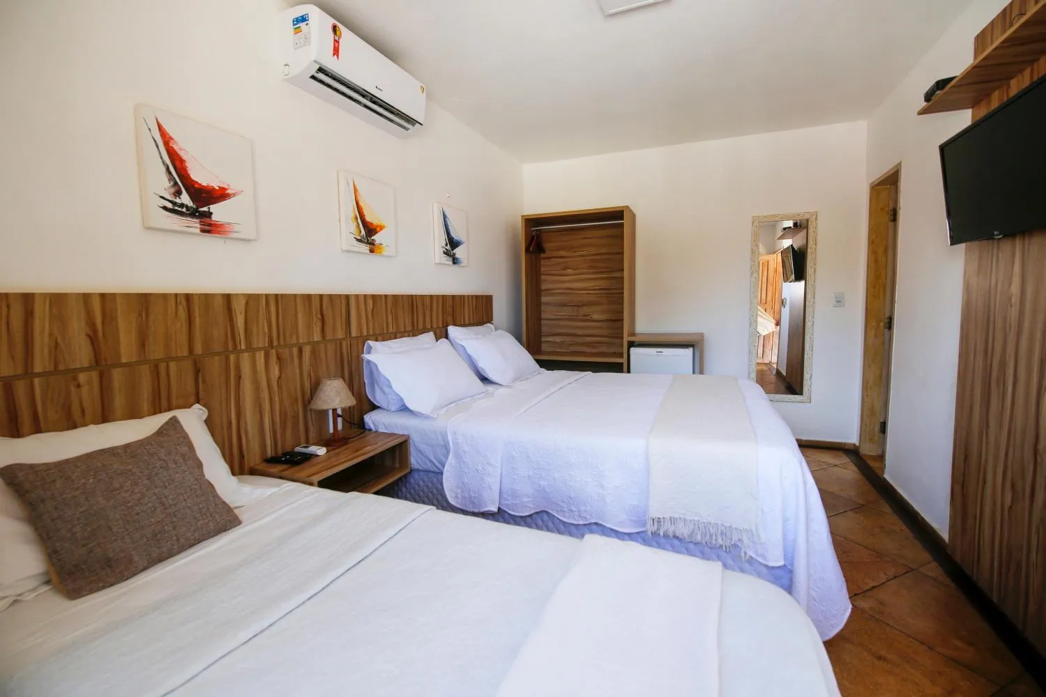 Bed in Pousada Tranquilandia Village