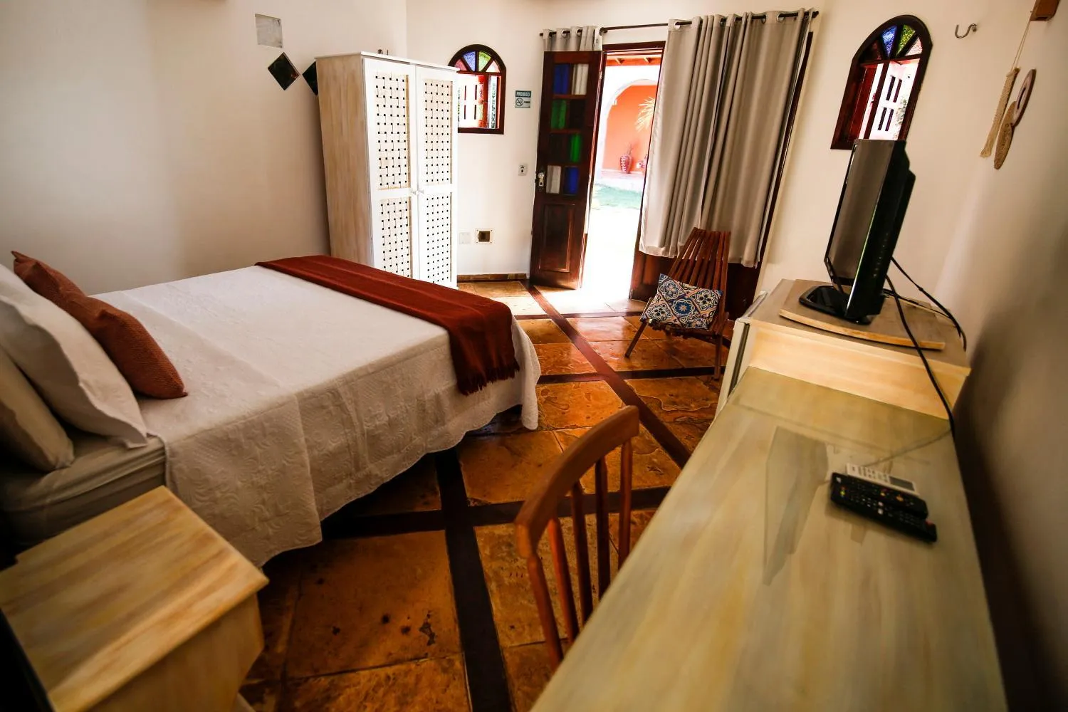 Bed in Pousada Tranquilandia Village