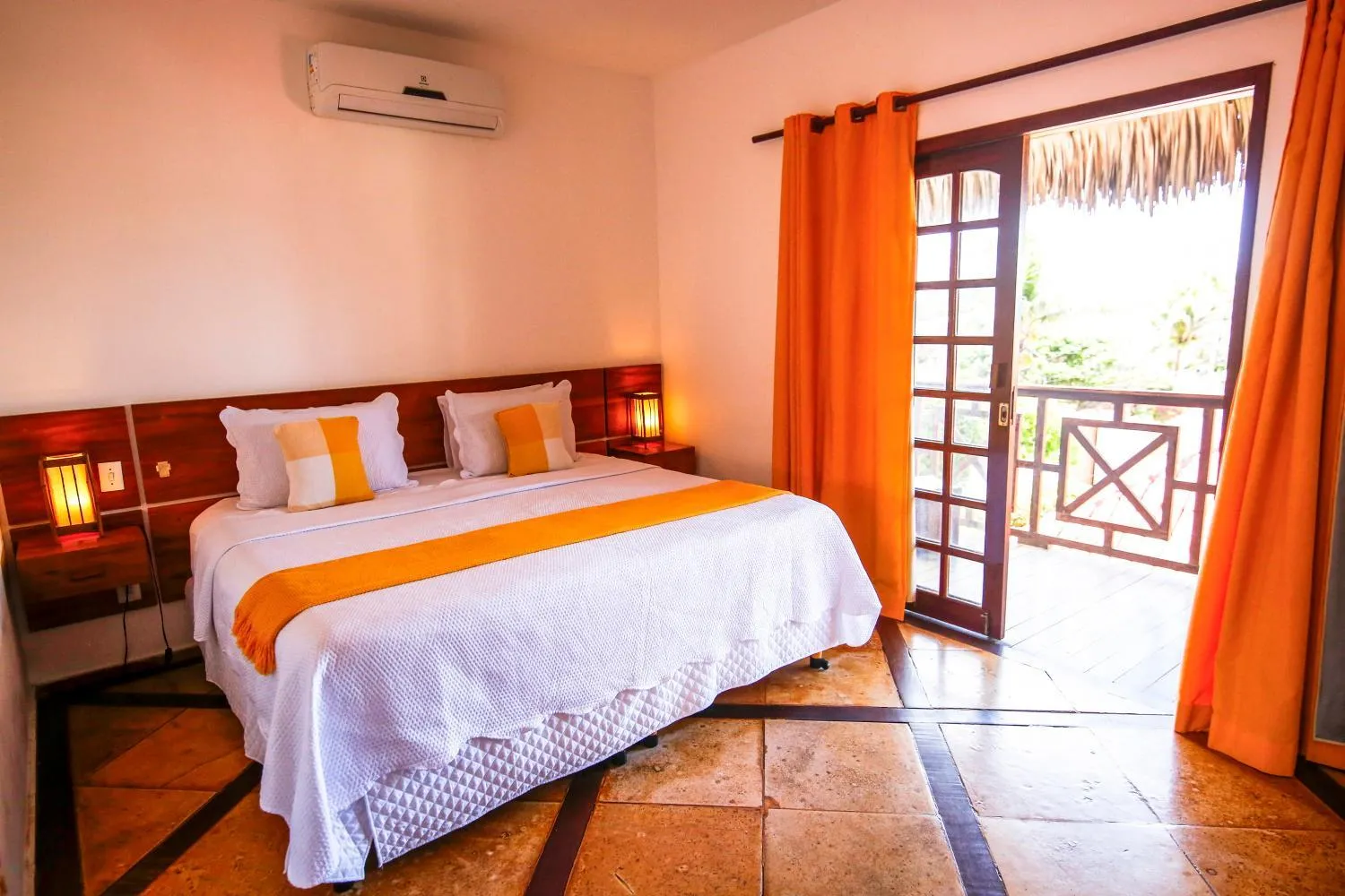 Bed in Pousada Tranquilandia Village