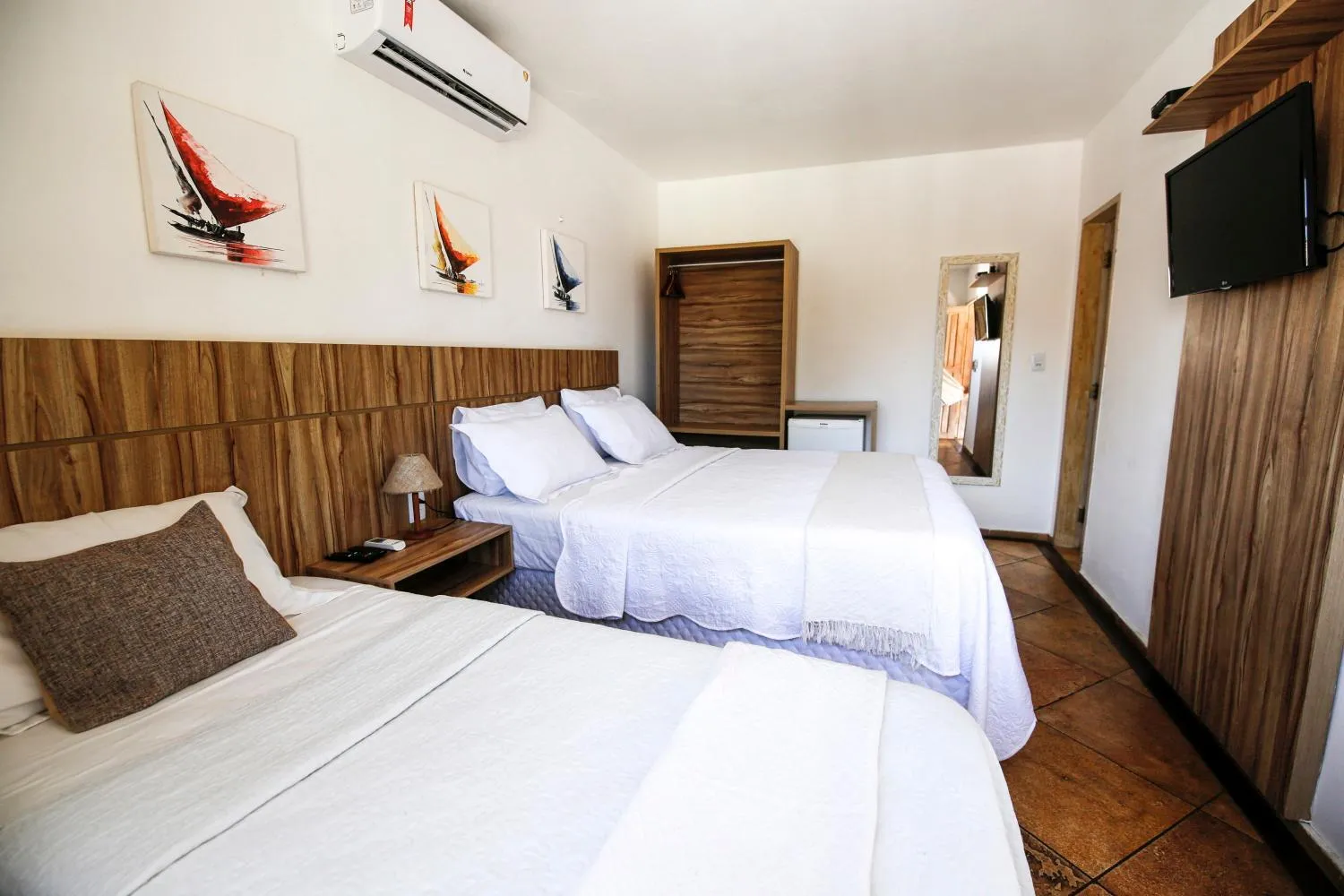 Bed in Pousada Tranquilandia Village